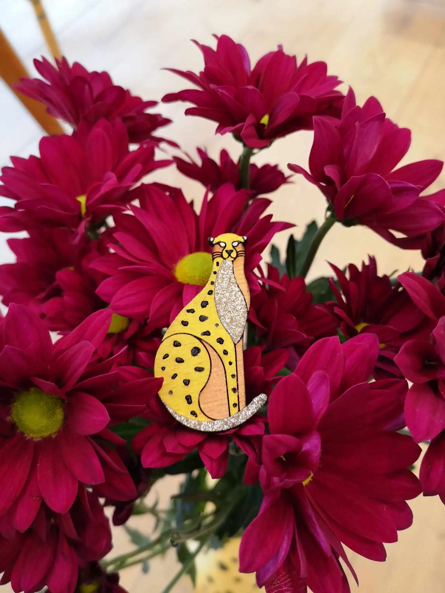 Cheetah Brooch