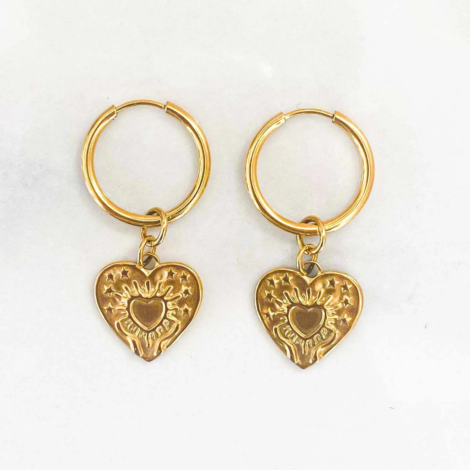 Renaissance Heart Earrings
