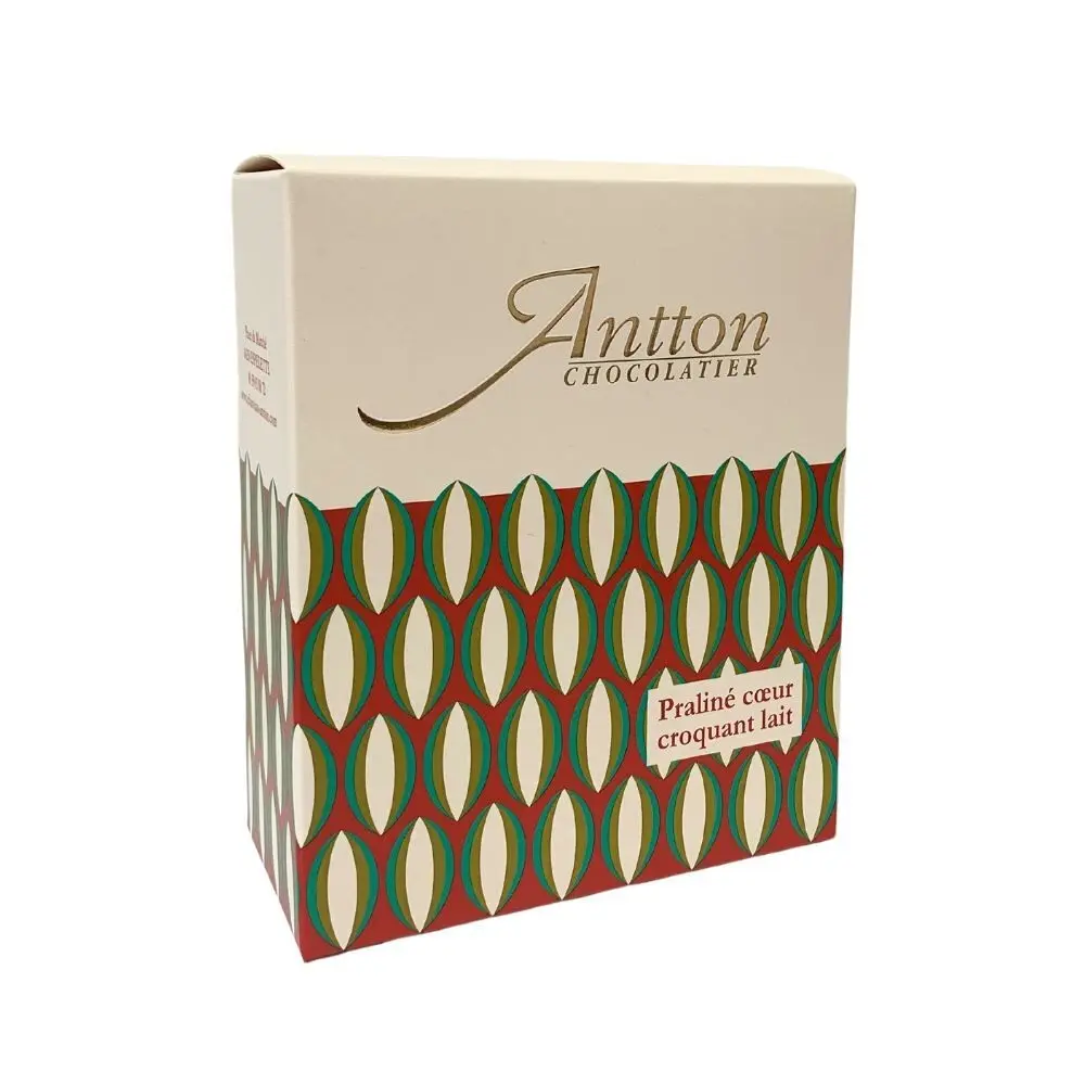 Box of crunchy milk chocolate pralines 210 g