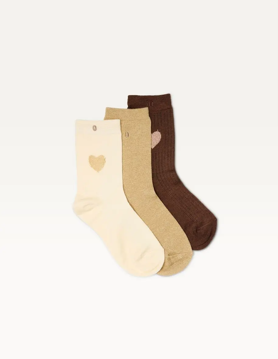 Fantasie - Ecru goldbraunes Herz