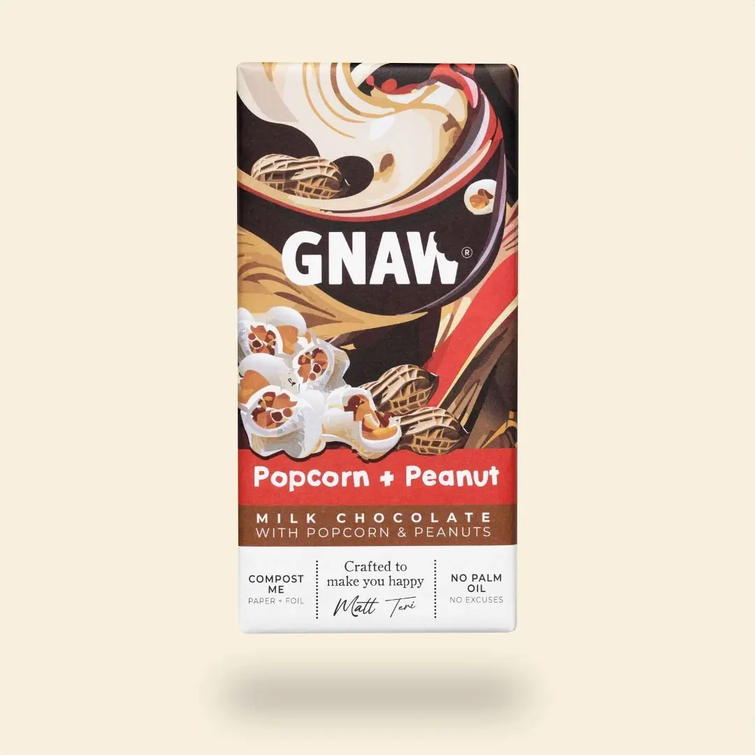 Popcorn & Peanut - Milk Chocolate Bar