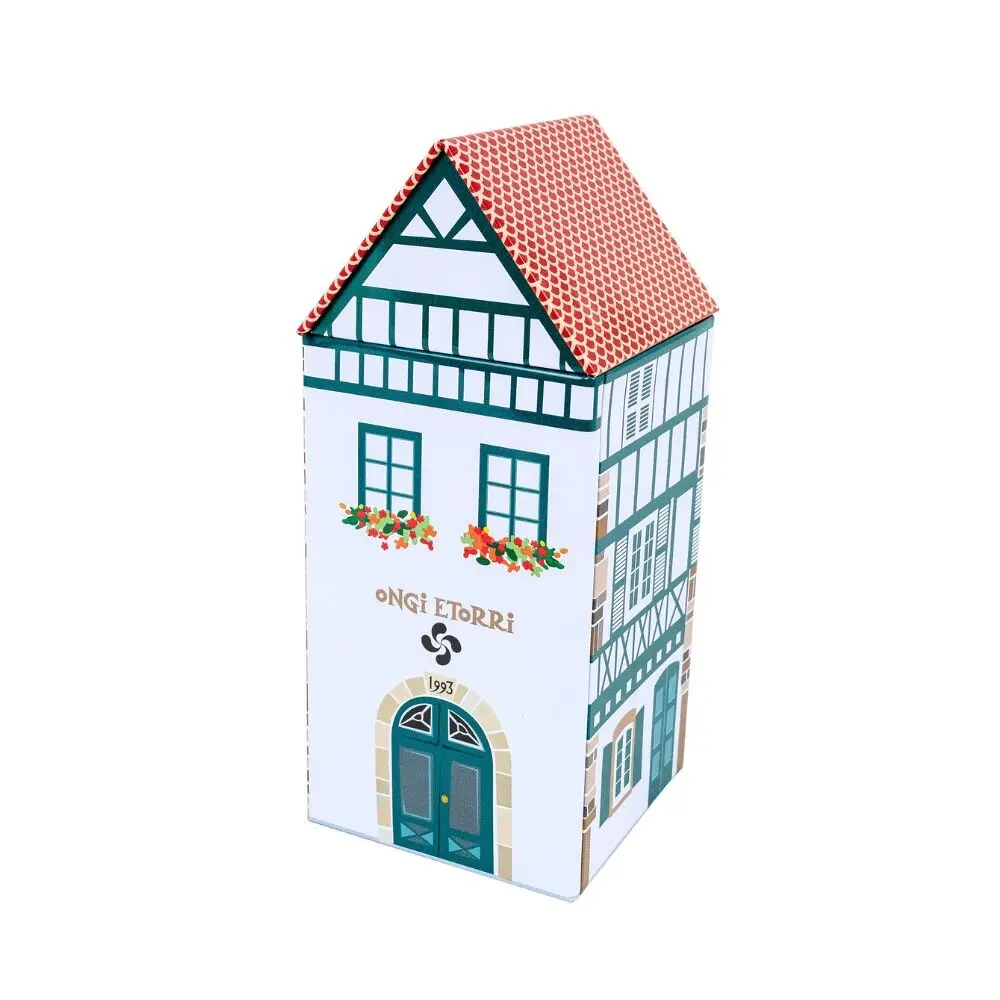 Antton chocolatier Basque house metal box green