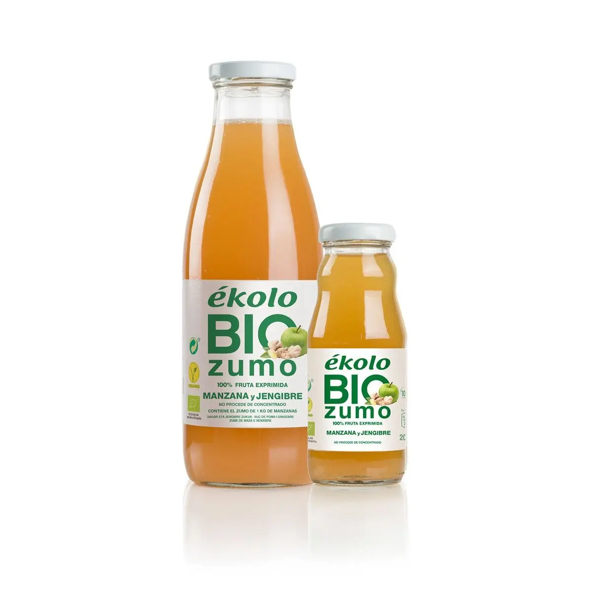 Jus de pomme et de gingembre biologique pressé à 100 %, 6 pcs. x 750 ml.