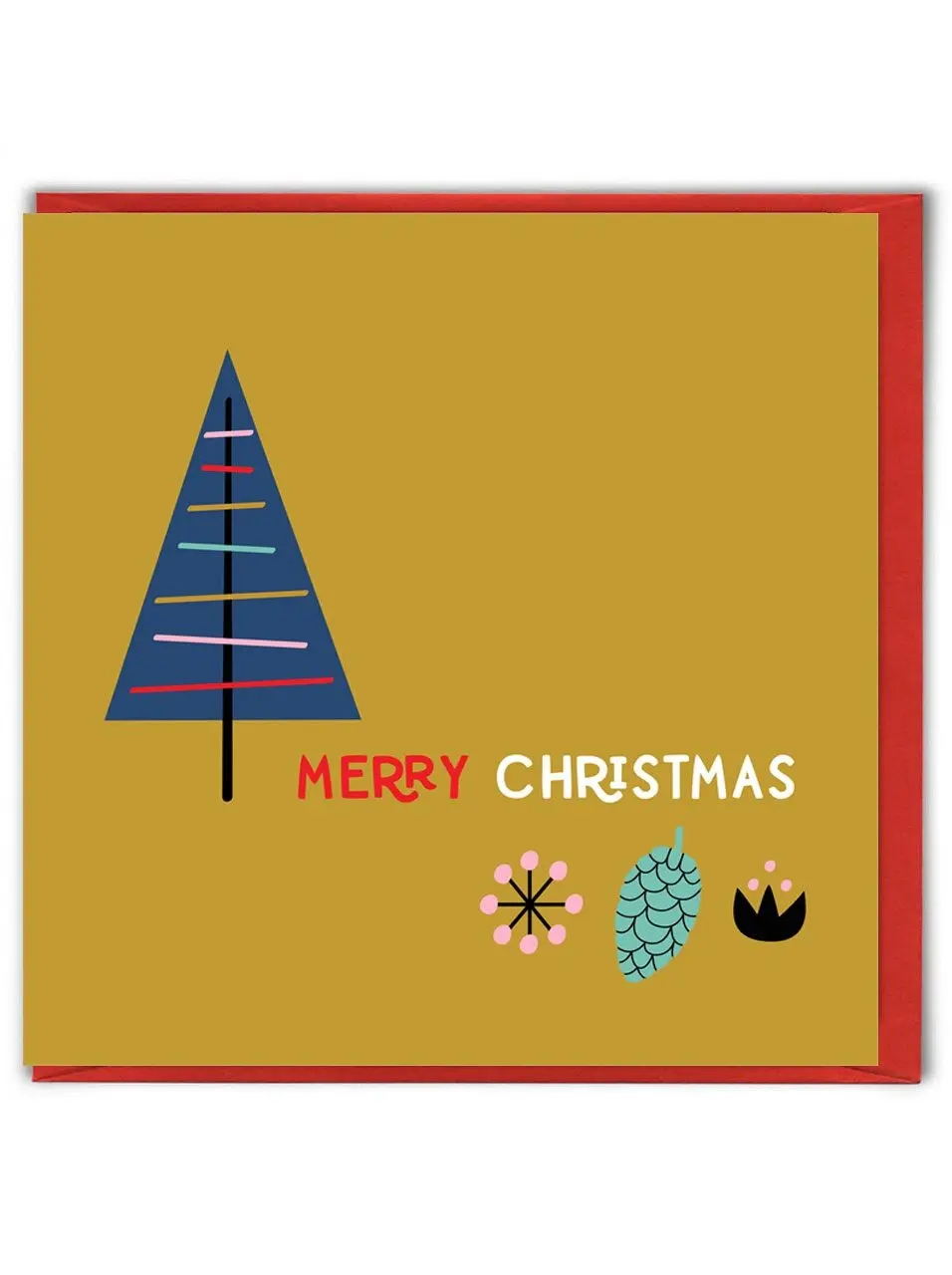 Funny Christmas Card - Merry Christmas Gold