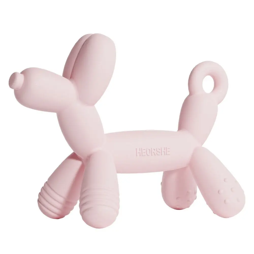 HEORSHE massaggiagengive in silicone CUCCIOLO, ROSA