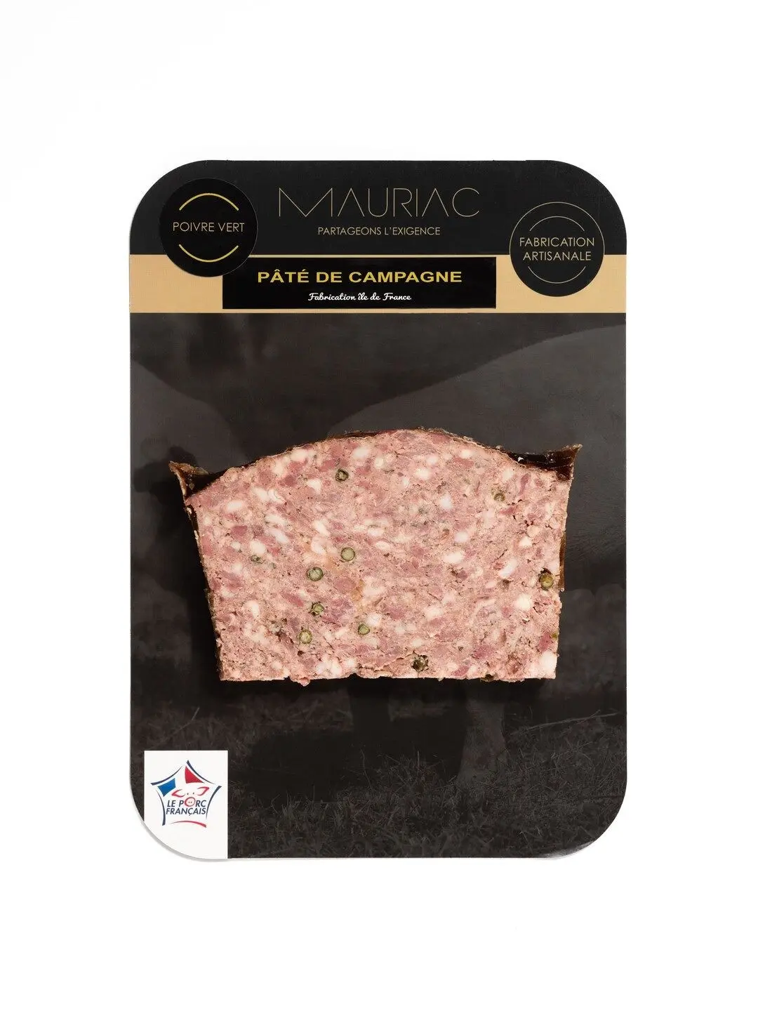 Country terrine with green pepper