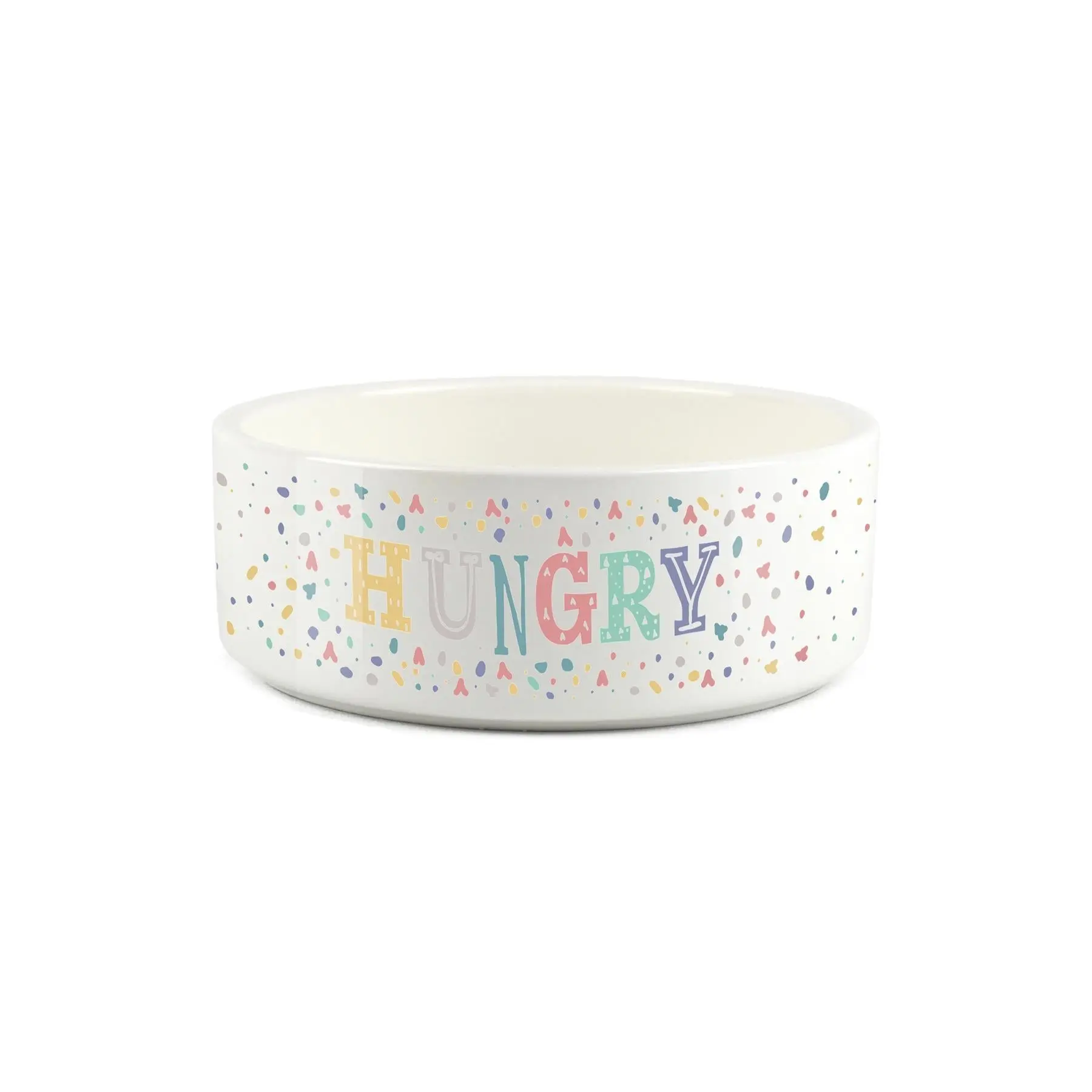 Colourful Speckles Hungry Small Pet Bowl