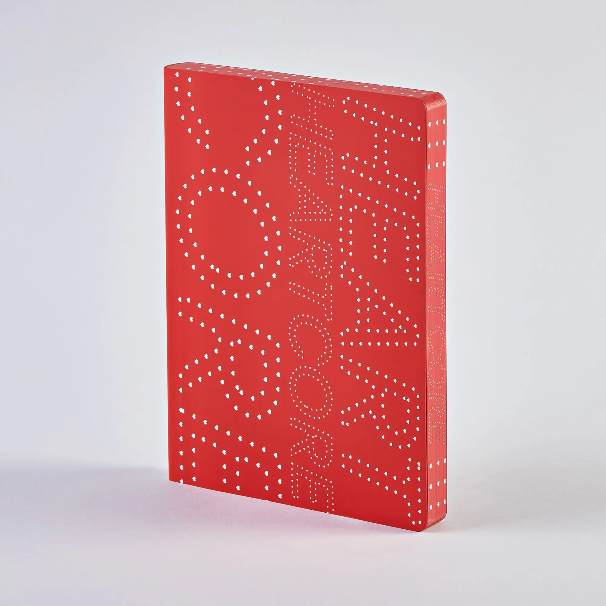 Heart Core - Graphic L | Notebook A5+ | Dotted Journal | 3.5mm dot grid | 256 numbered pages | 120g premium paper | recycled red leather | sustainably produced in Germany