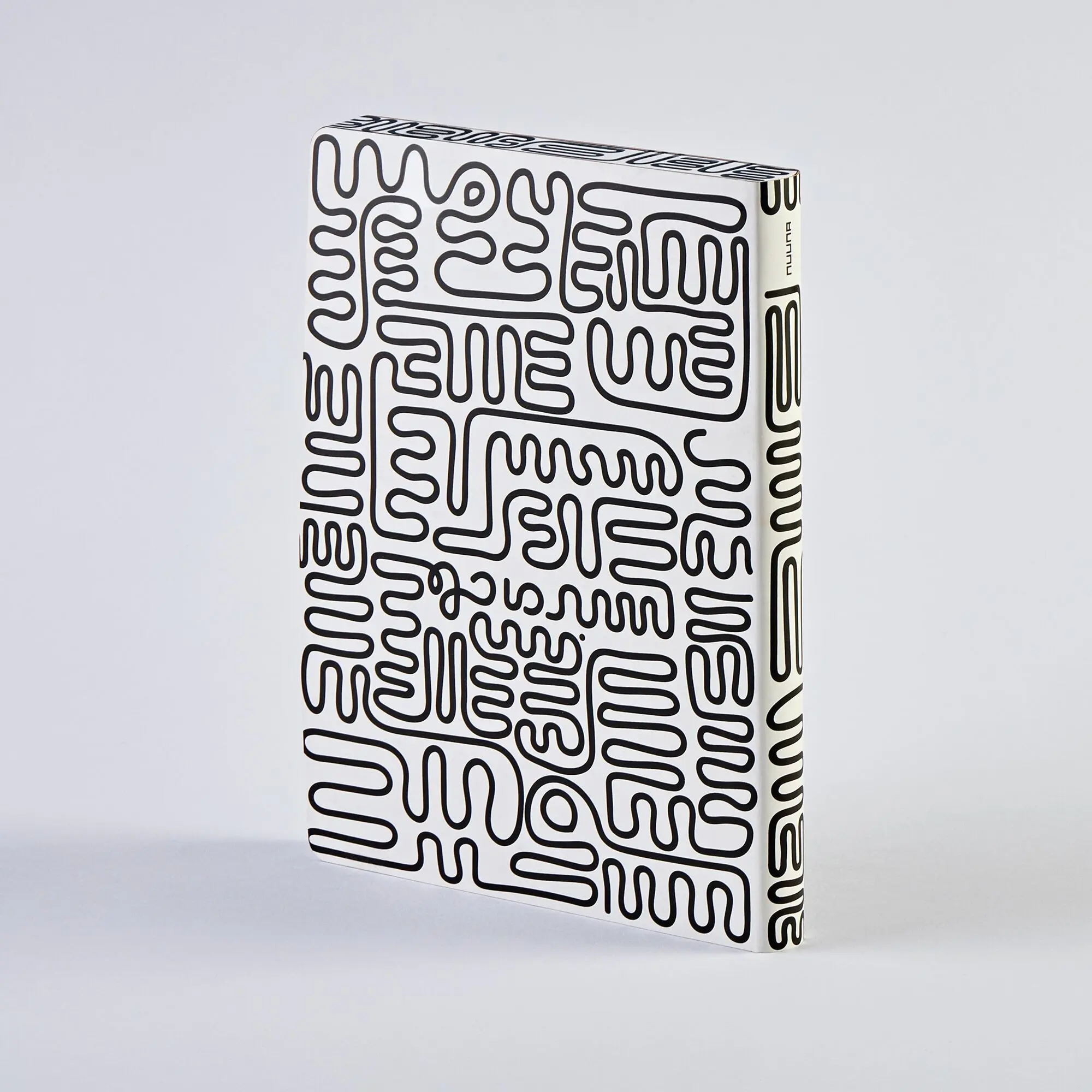 Miracle - Graphic L | Notebook A5+ | Dotted Journal | 3.5mm dot grid | 256 numbered pages | 120g premium paper | recycled white leather | sustainably produced in Germany