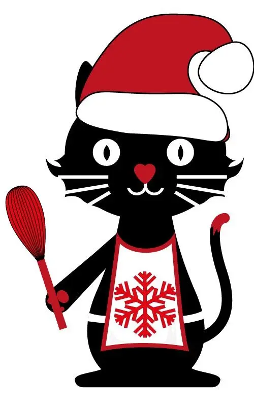 PM41-CHRISTMAS COOKING CAT