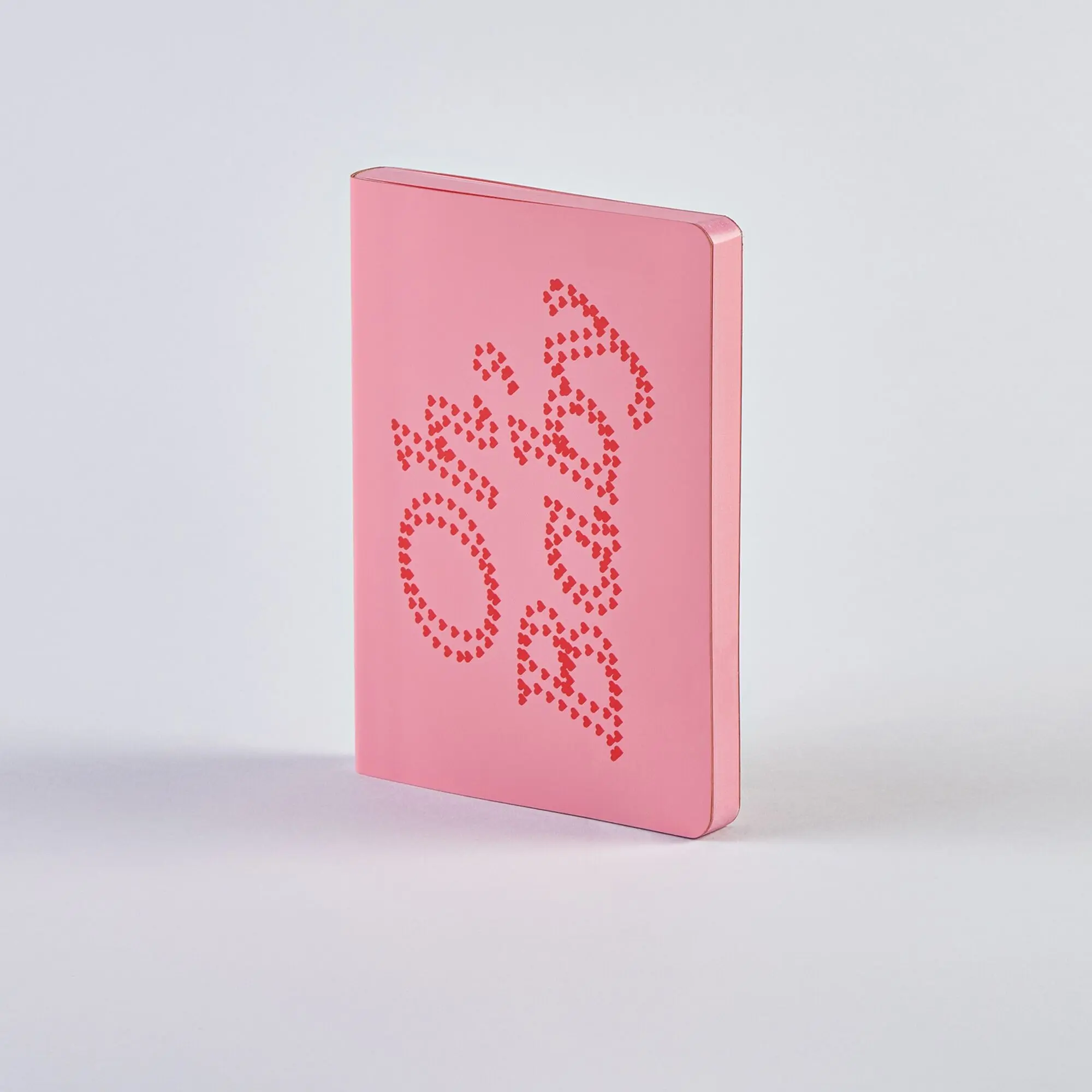 Oh, Baby -Graphic S | nuuna notebook A6 | 2.5 mm dot grid | 176 numbered pages | 120 g premium paper | recycled leather rosé | sustainably produced in Germany