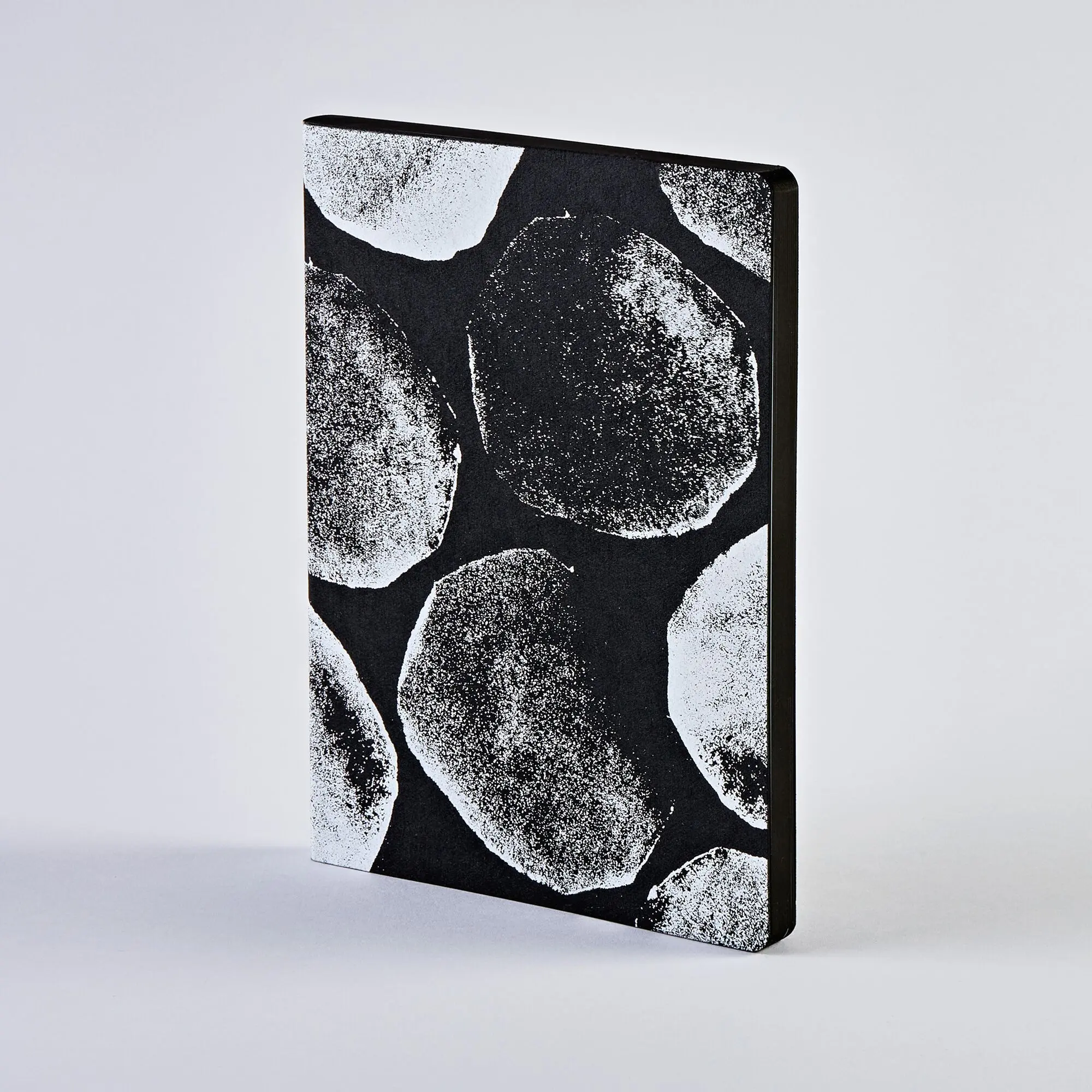 Genisis - Not Ordinary L Light | Notebook A5+ | Dotted Journal | 3.5mm dot grid | 176 numbered pages | 120g premium paper | Jeans label material black | sustainably produced in Germany