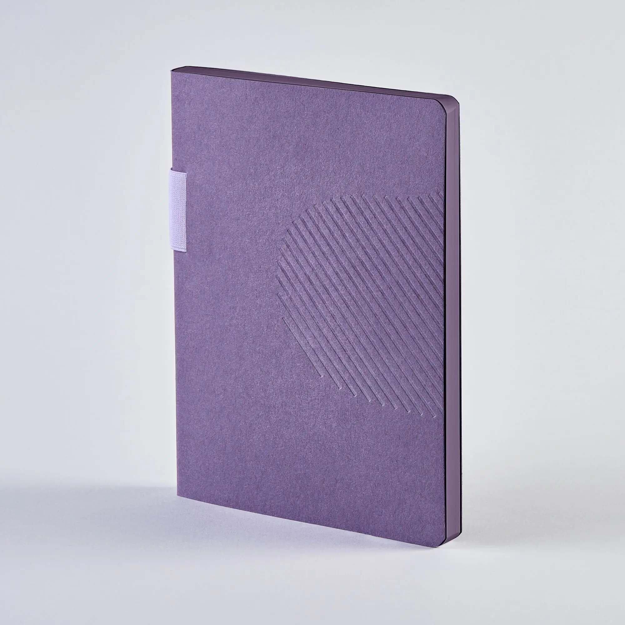 Améthyste by MUT Design Studio - Workbook L | Notebook A5+ | Dotted Journal | Graph paper grey, MUT grid grey | 192 numbered pages | 120g premium paper | sustainable recycled natural cardboard purple | sustainably produced in Germany