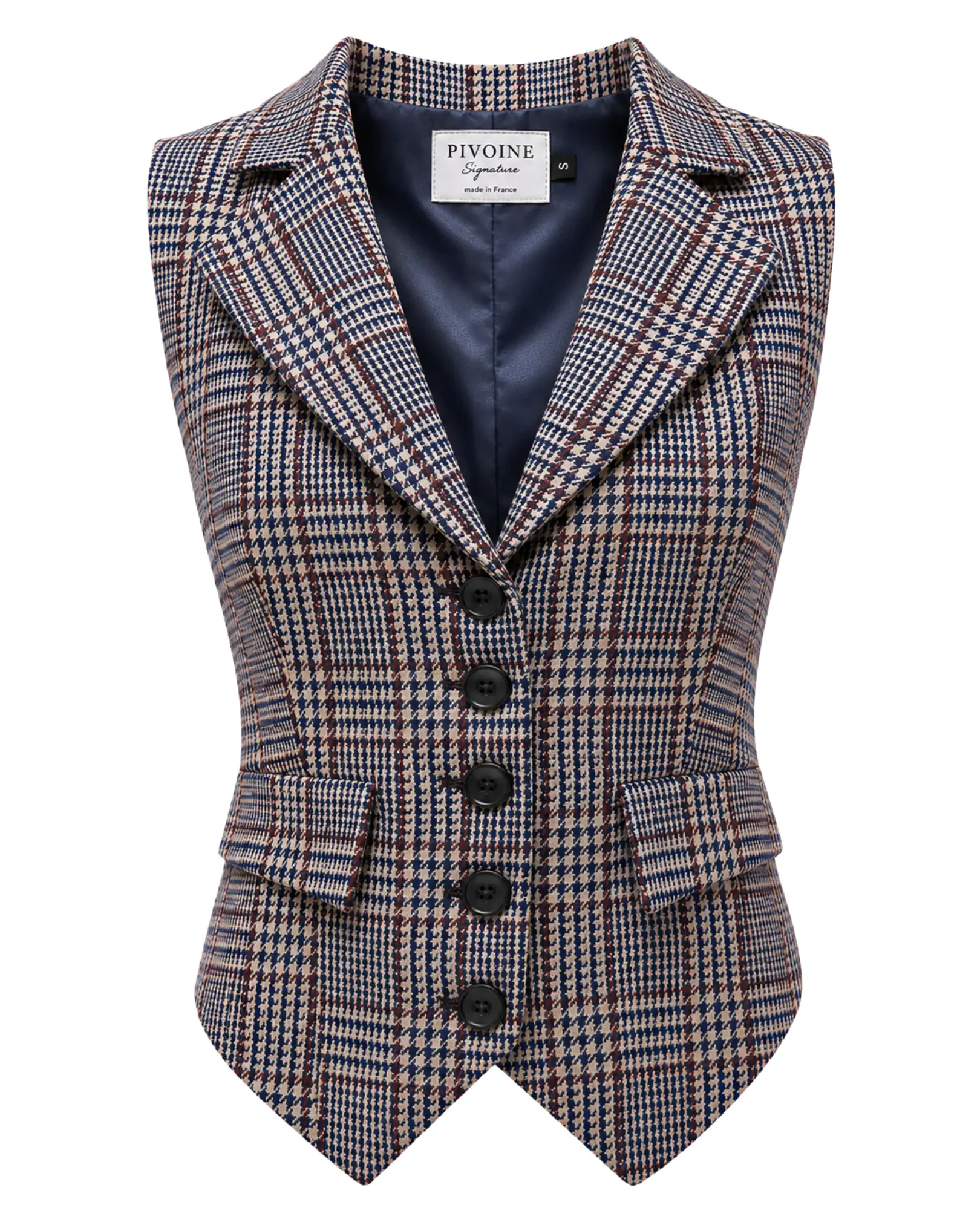 Veston Peaky Carreaux Bleu/Gris/Bordeaux