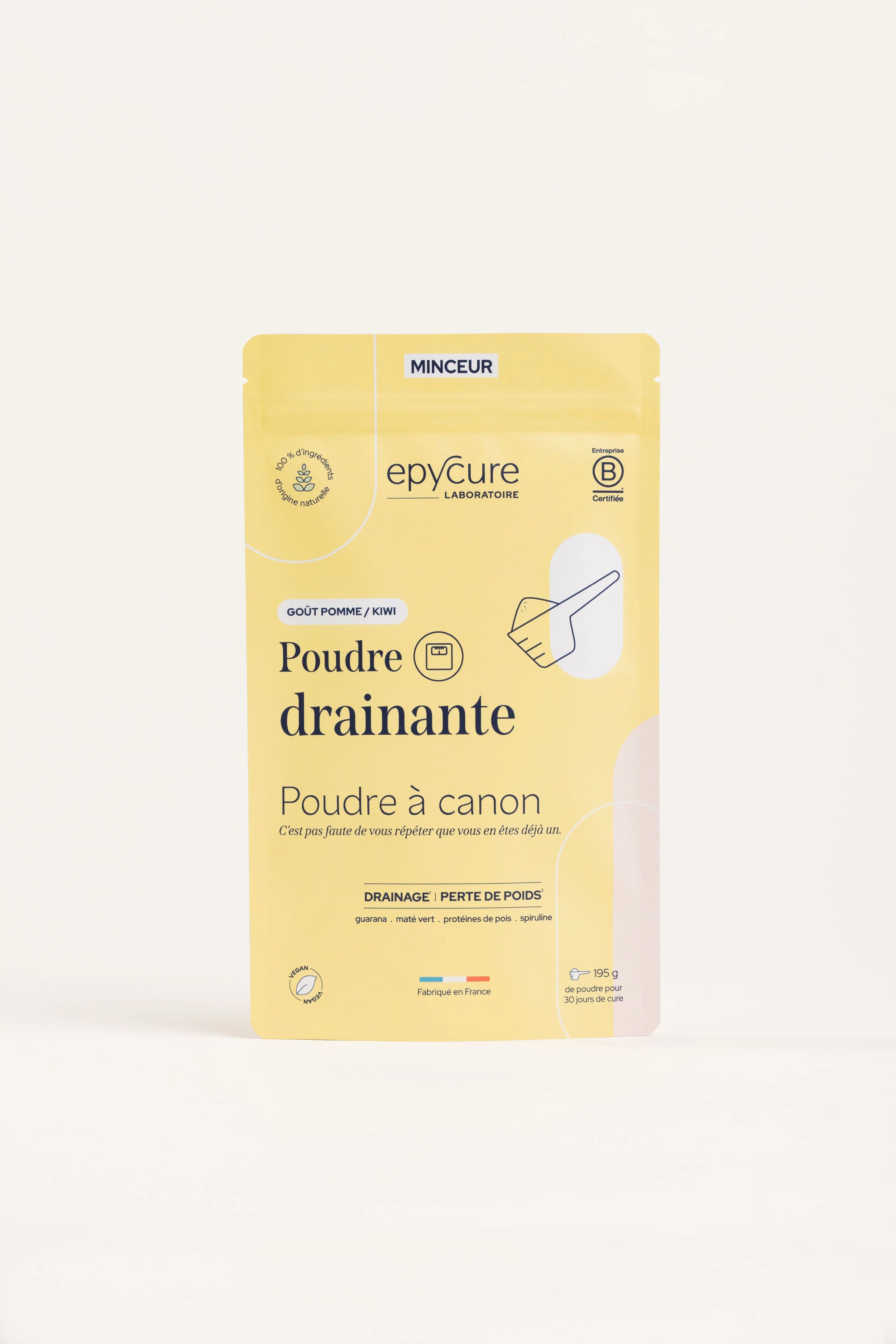 POUDRE DRAINANTE GOÛT POMME/KIWI - EXCES D'EAU, DRAINAGE, PERTE DEPOIDS - 1 MOIS - Une synergie végétale pour soutenir l’élimination rénale.