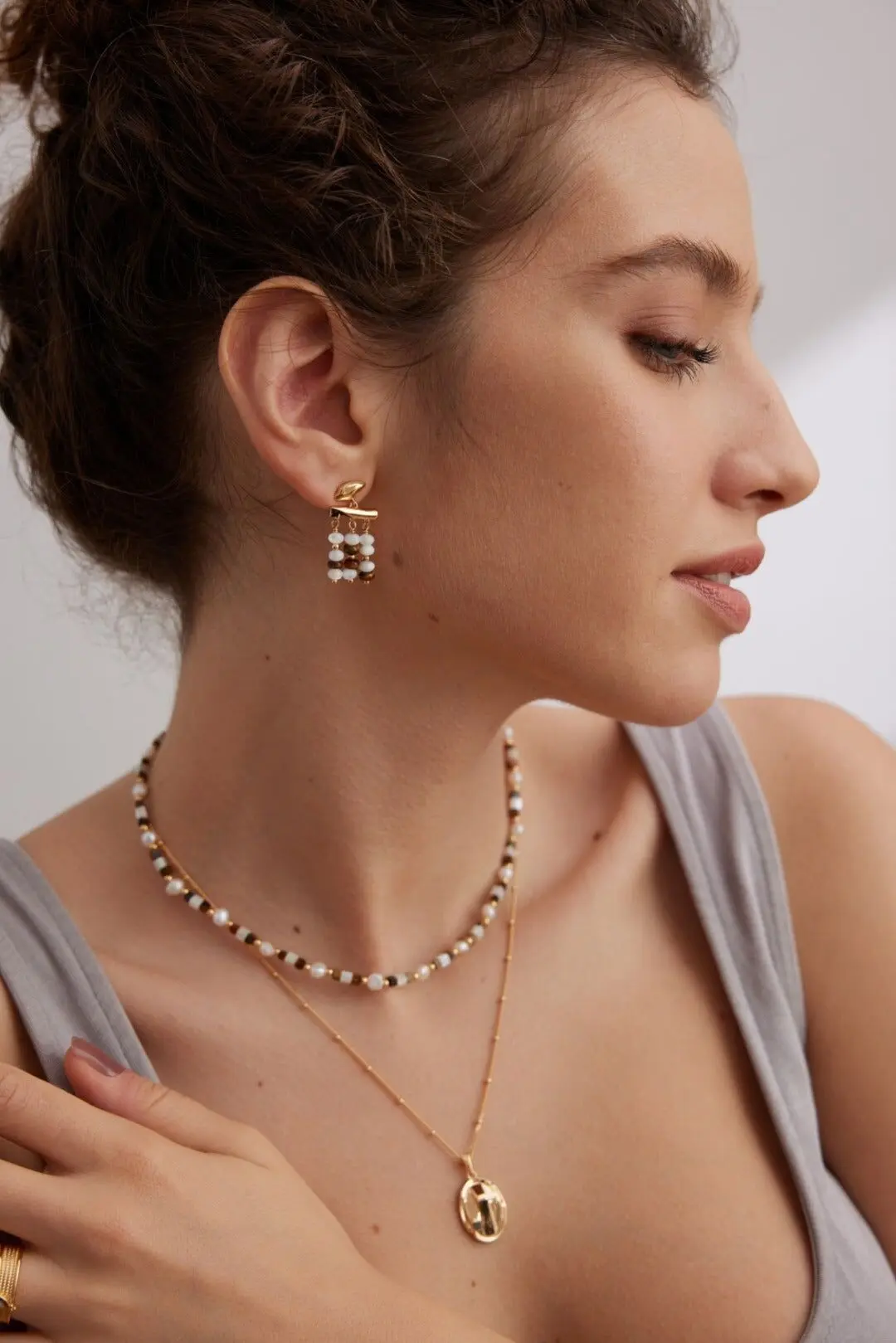 Pearl Curtain Earrings - Paula