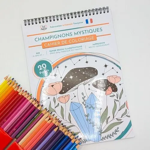 Mystical Mushrooms Coloring Book for Adults
