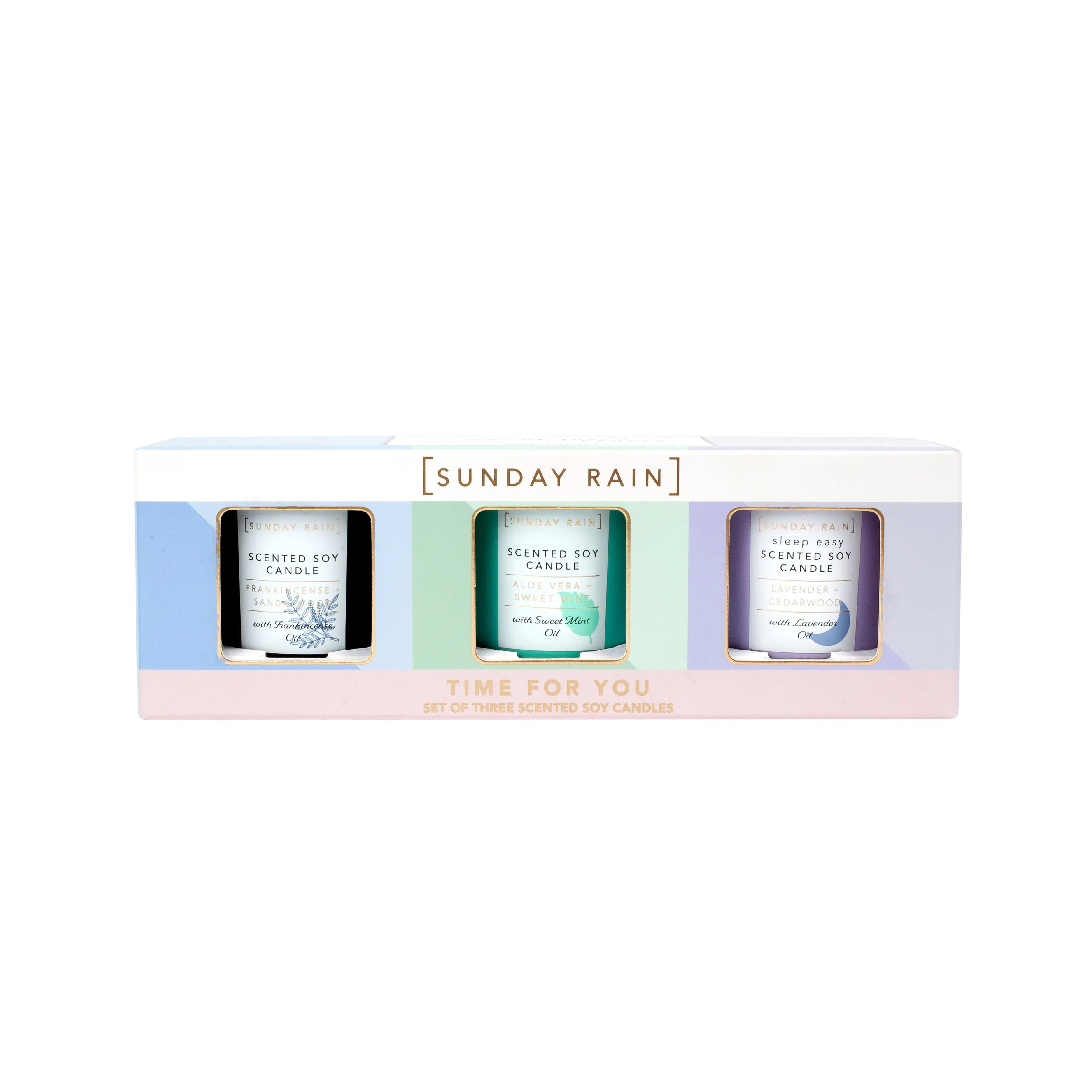 Sunday Rain Mini Scented Candle Trio 2024