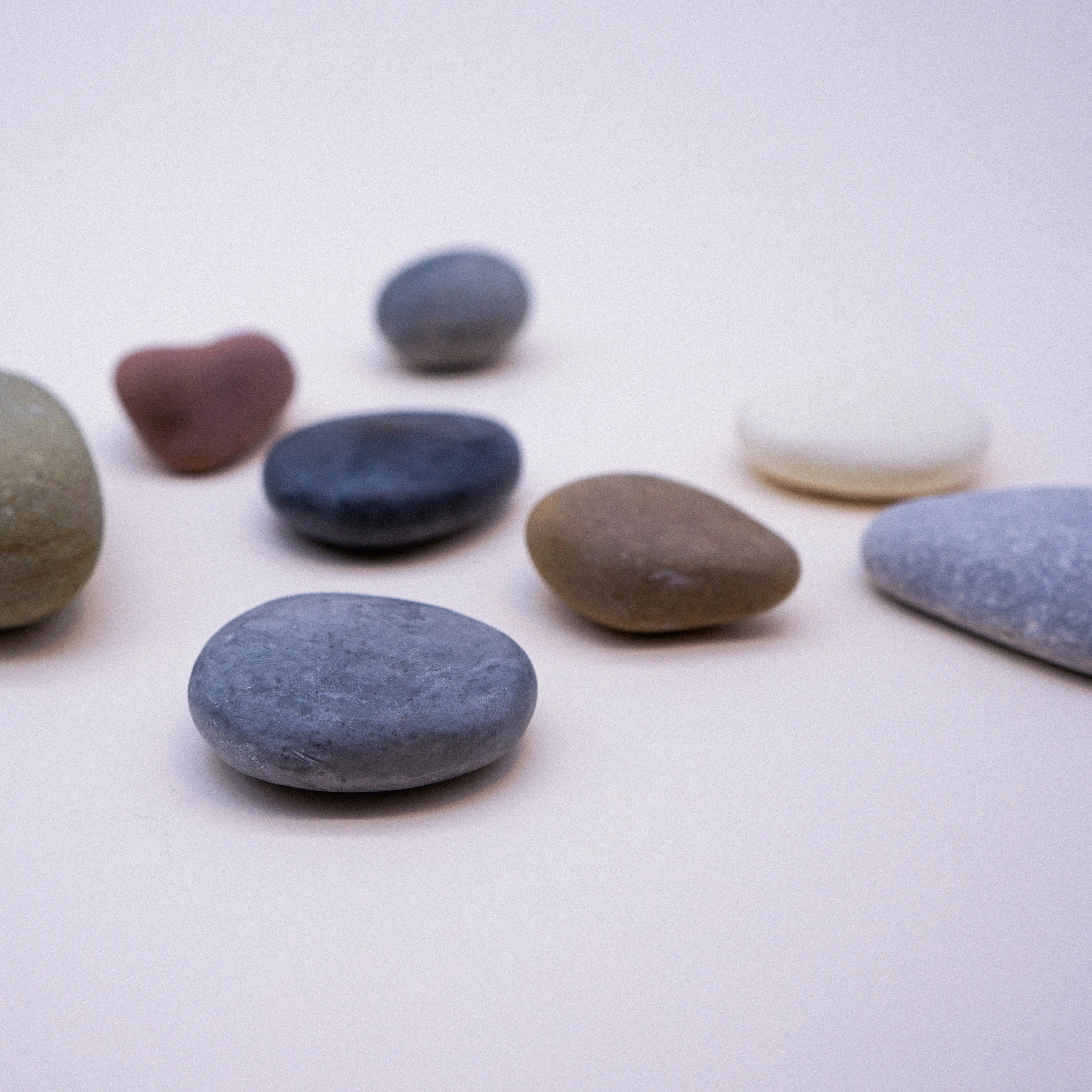 Plain Colour Pebble Soaps
