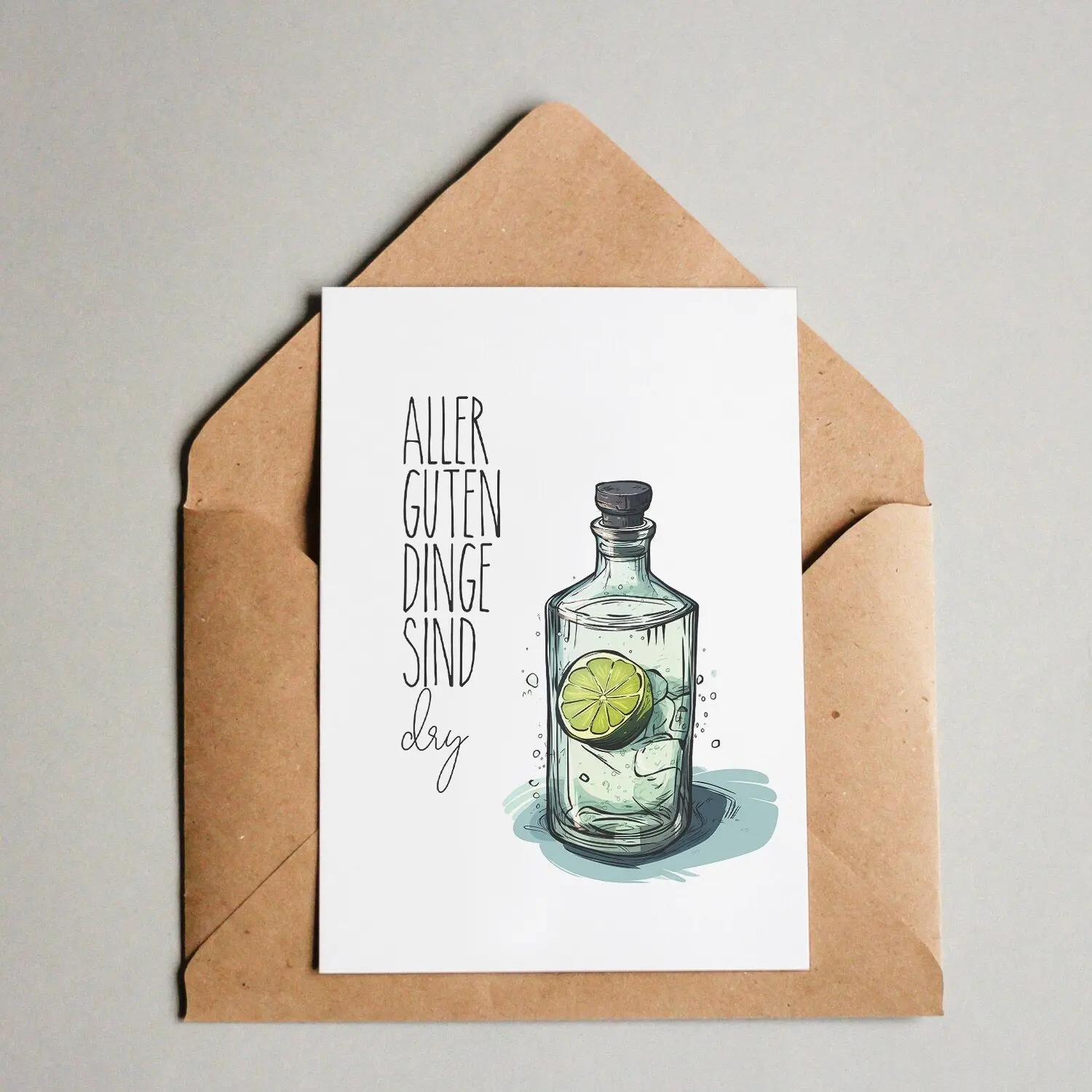 Postcard All good things are dry