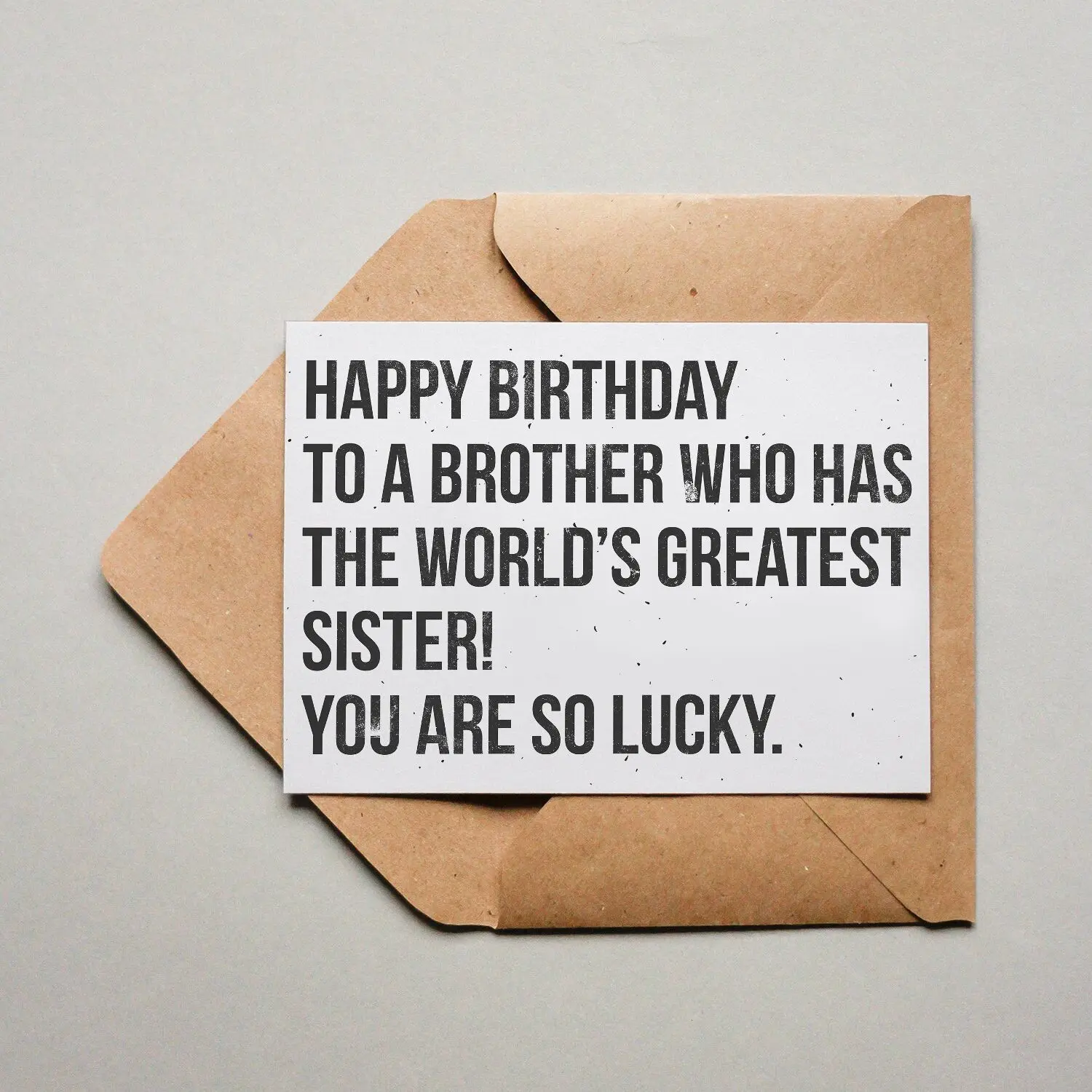 Postcard Happy Birthday Brother