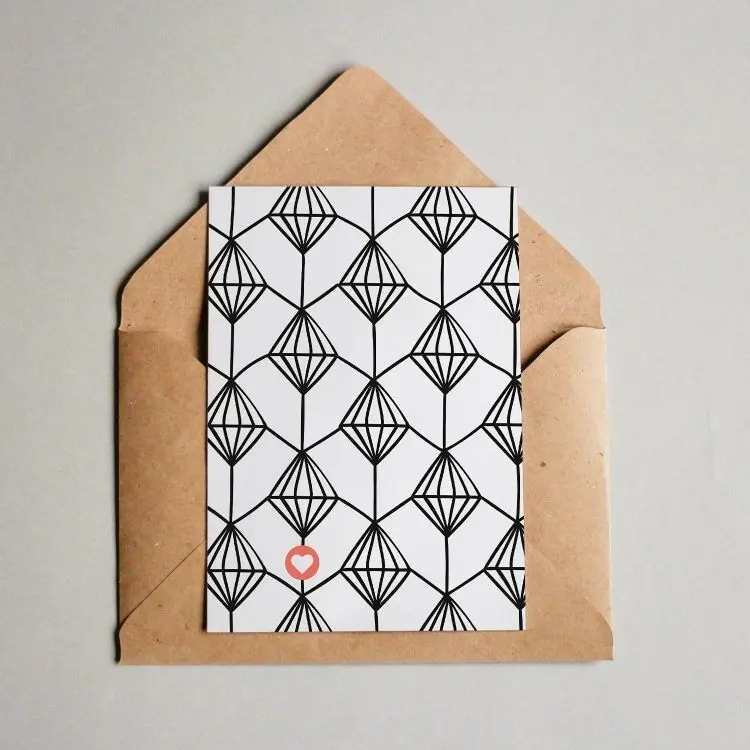 Postcard Pattern #004 “Diamonds”