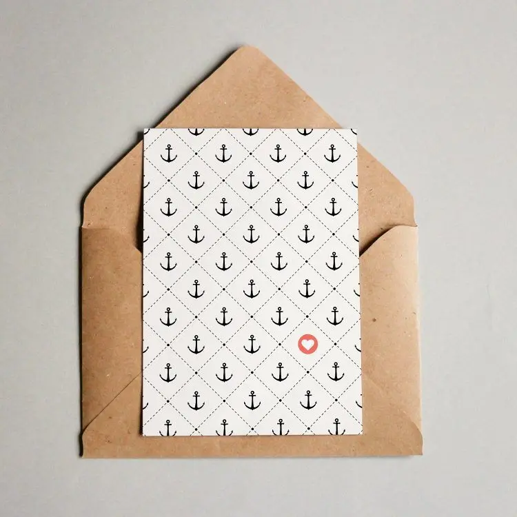 Postcard Pattern #010 “Anchor”
