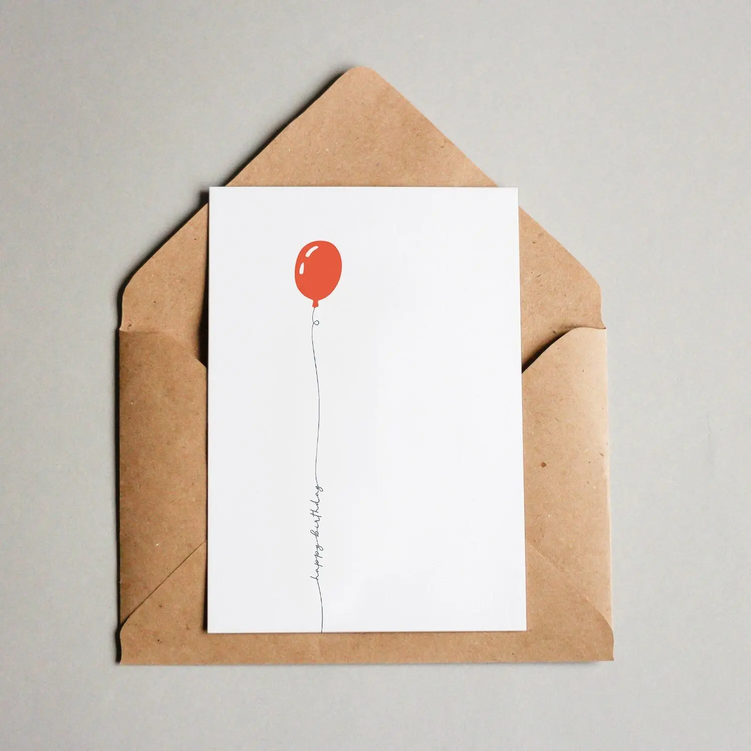 Postcard Happy Birthday balloon