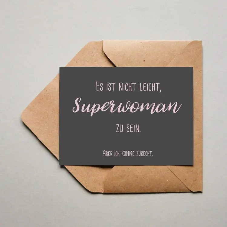 Postcard Superwoman