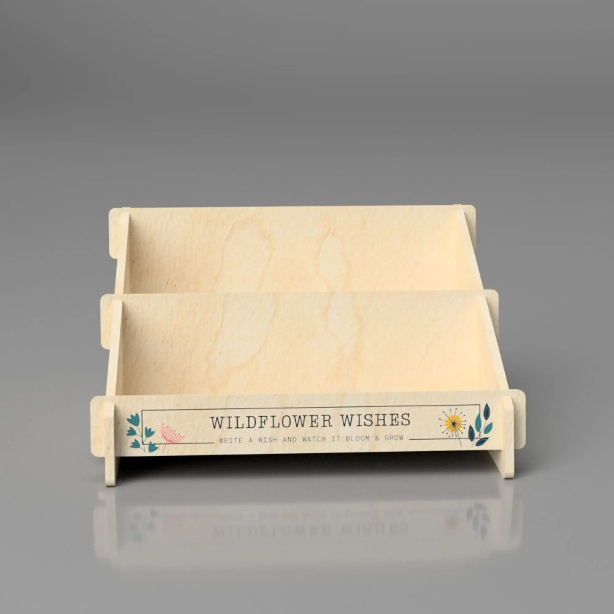 Wooden Display Unit - Wildflower Wishes Growable Seed Gift