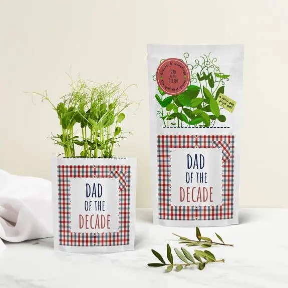Dad of the Decade Eco Growable Greetings Card & Seed Gift