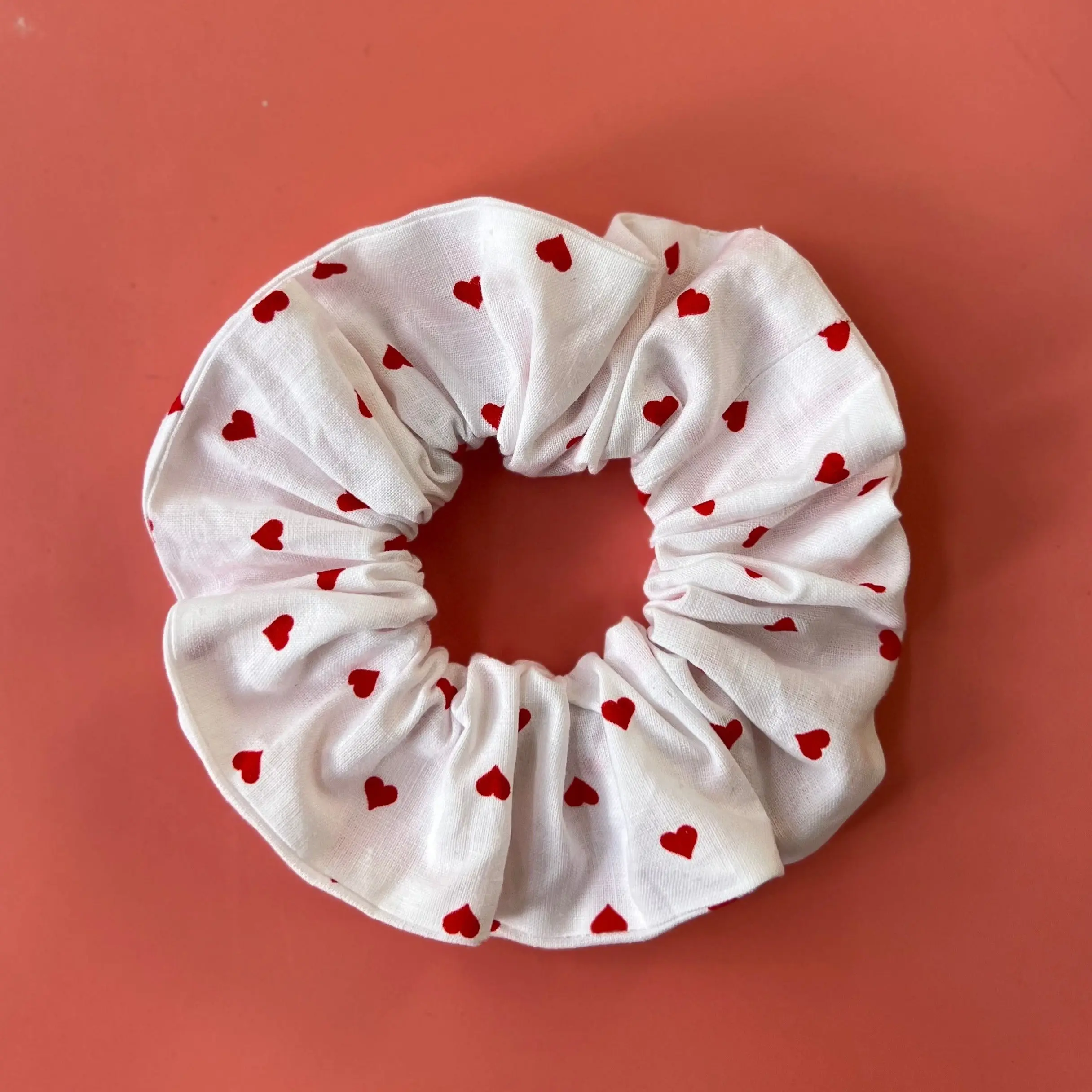 Heart scrunchie