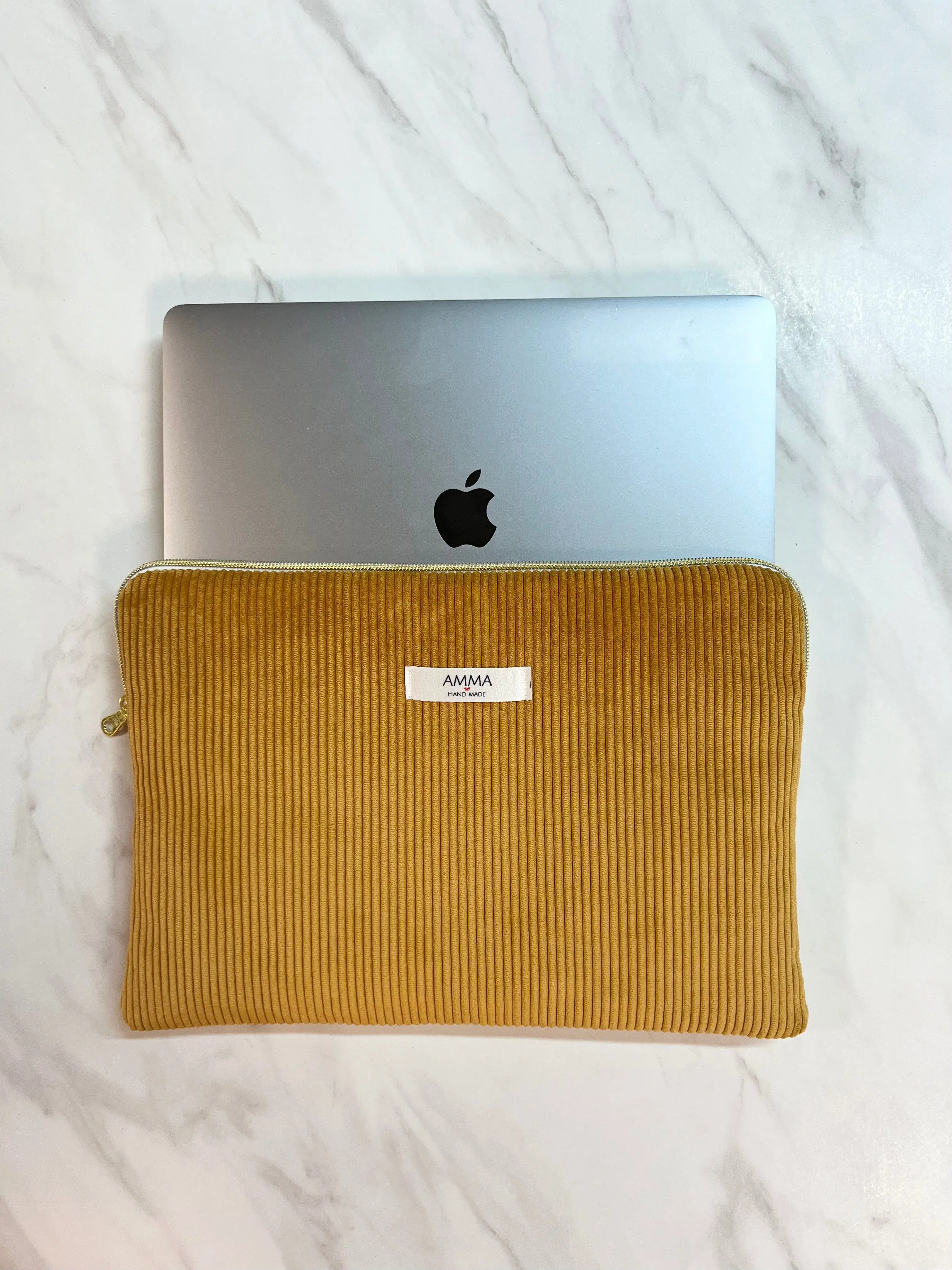 Corduroy Computer Sleeve - Mustard