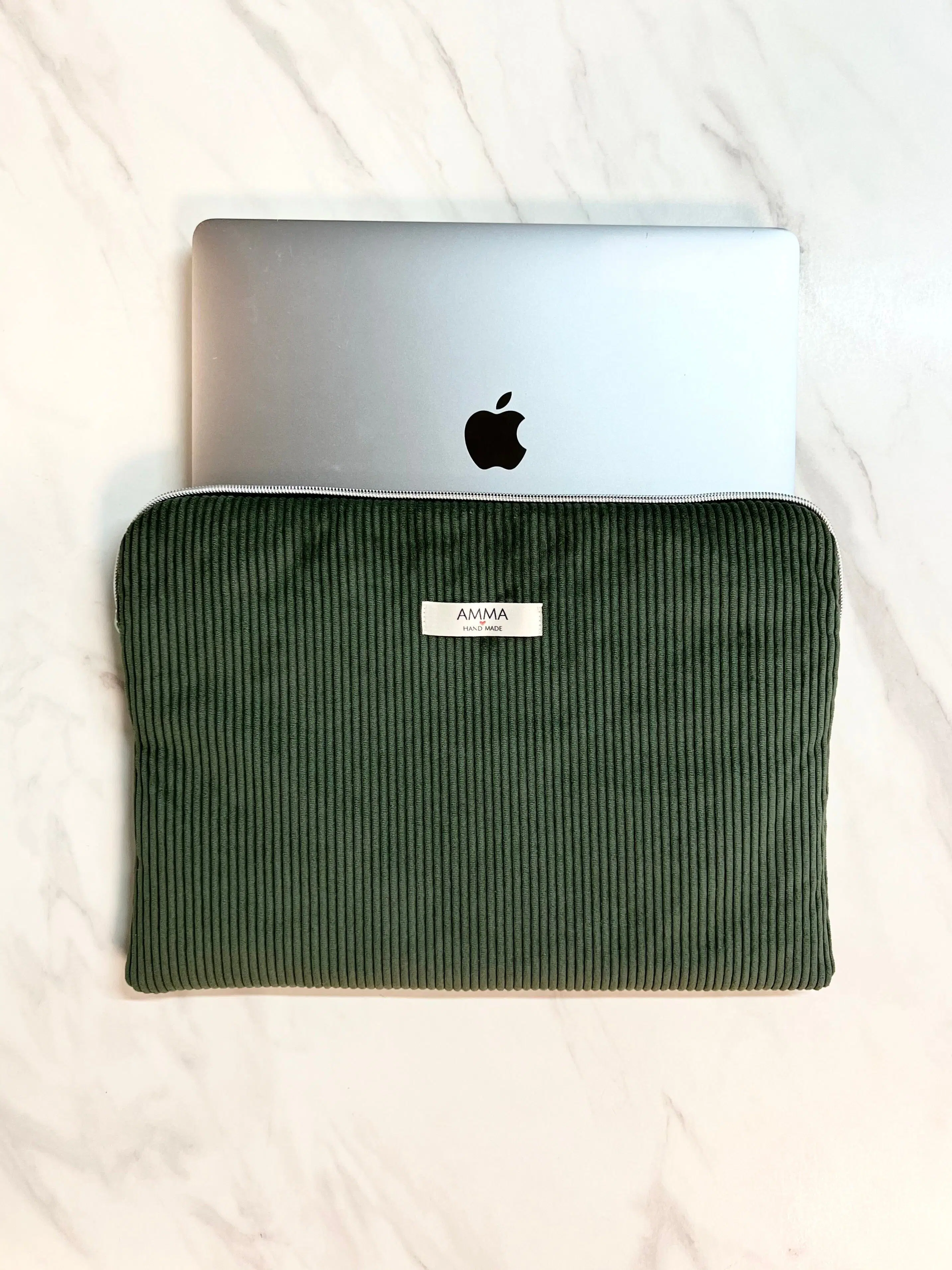 Corduroy Computer Sleeve - Khaki Green