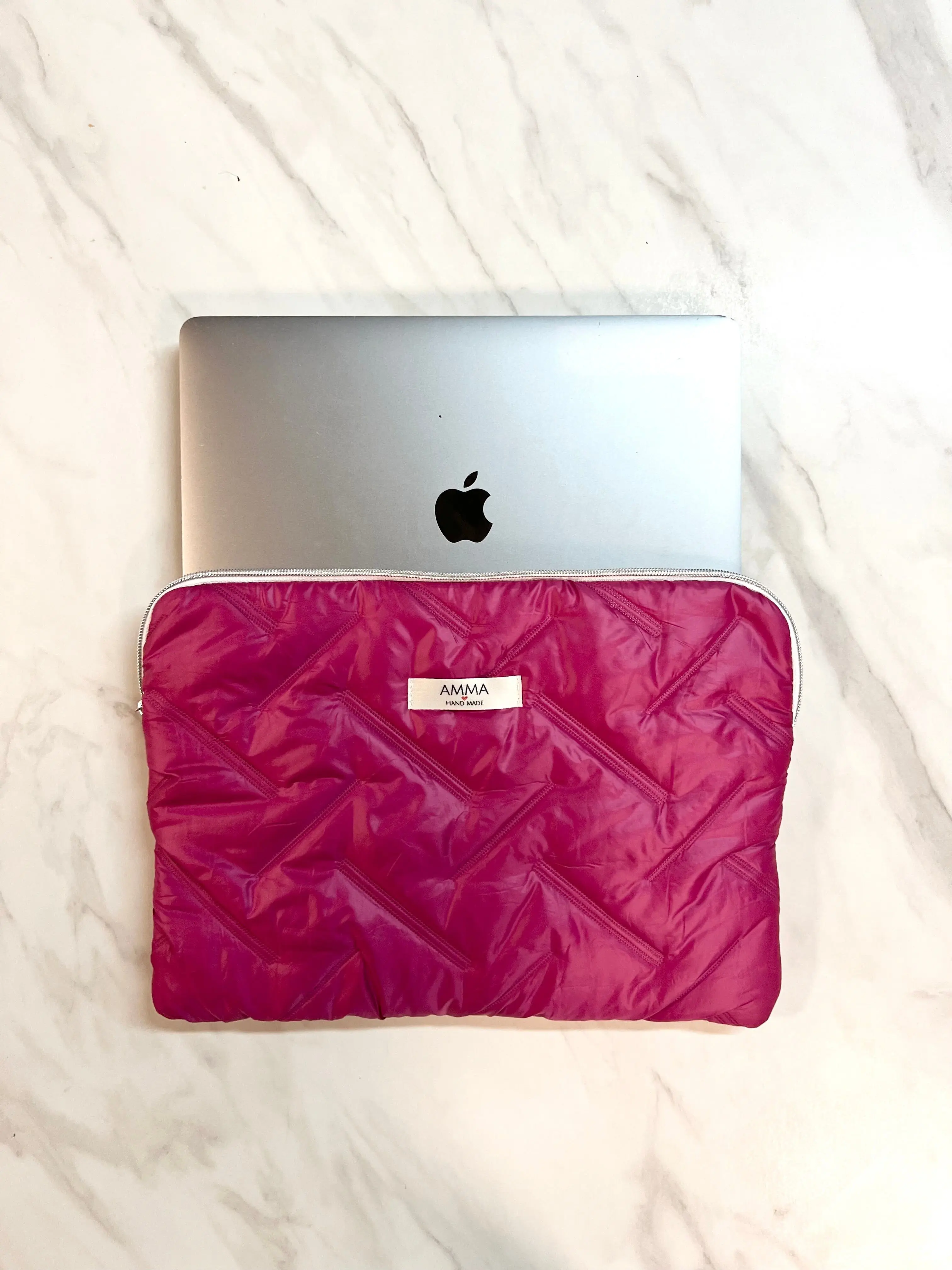 Fuschia Down Jacket Computer Cover