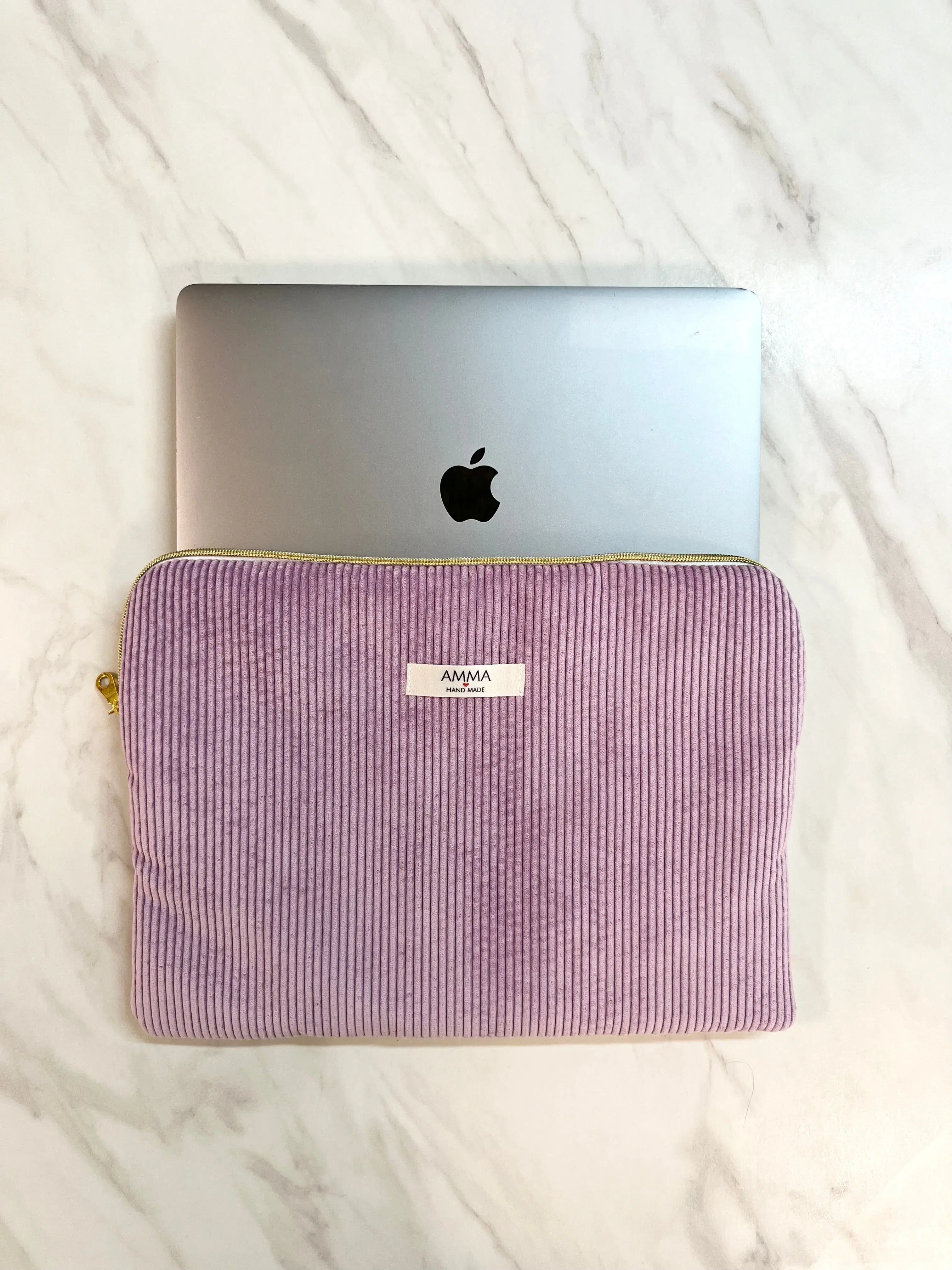 Lavender Corduroy Computer Sleeve
