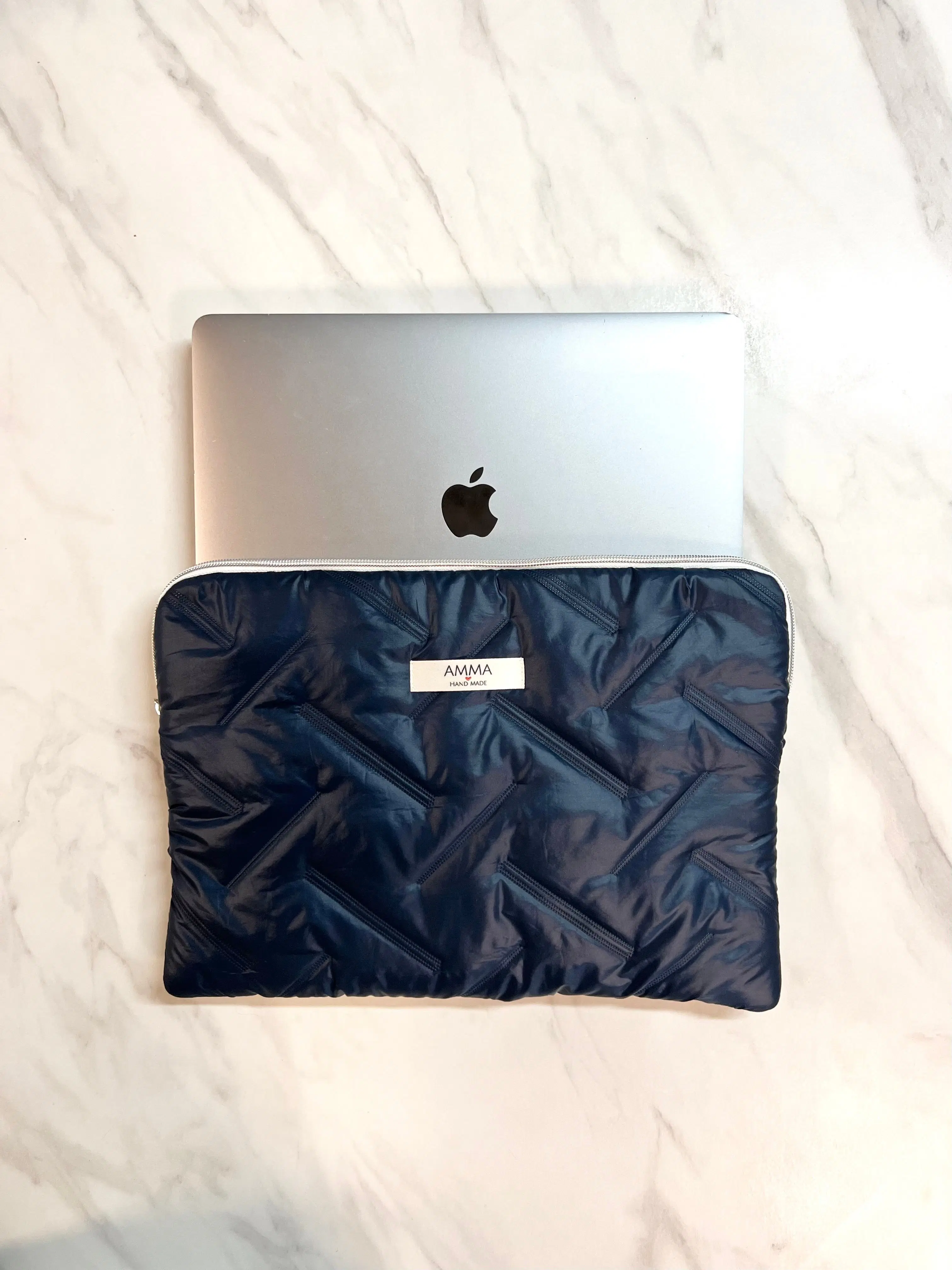 Blue Down Jacket Computer Cover