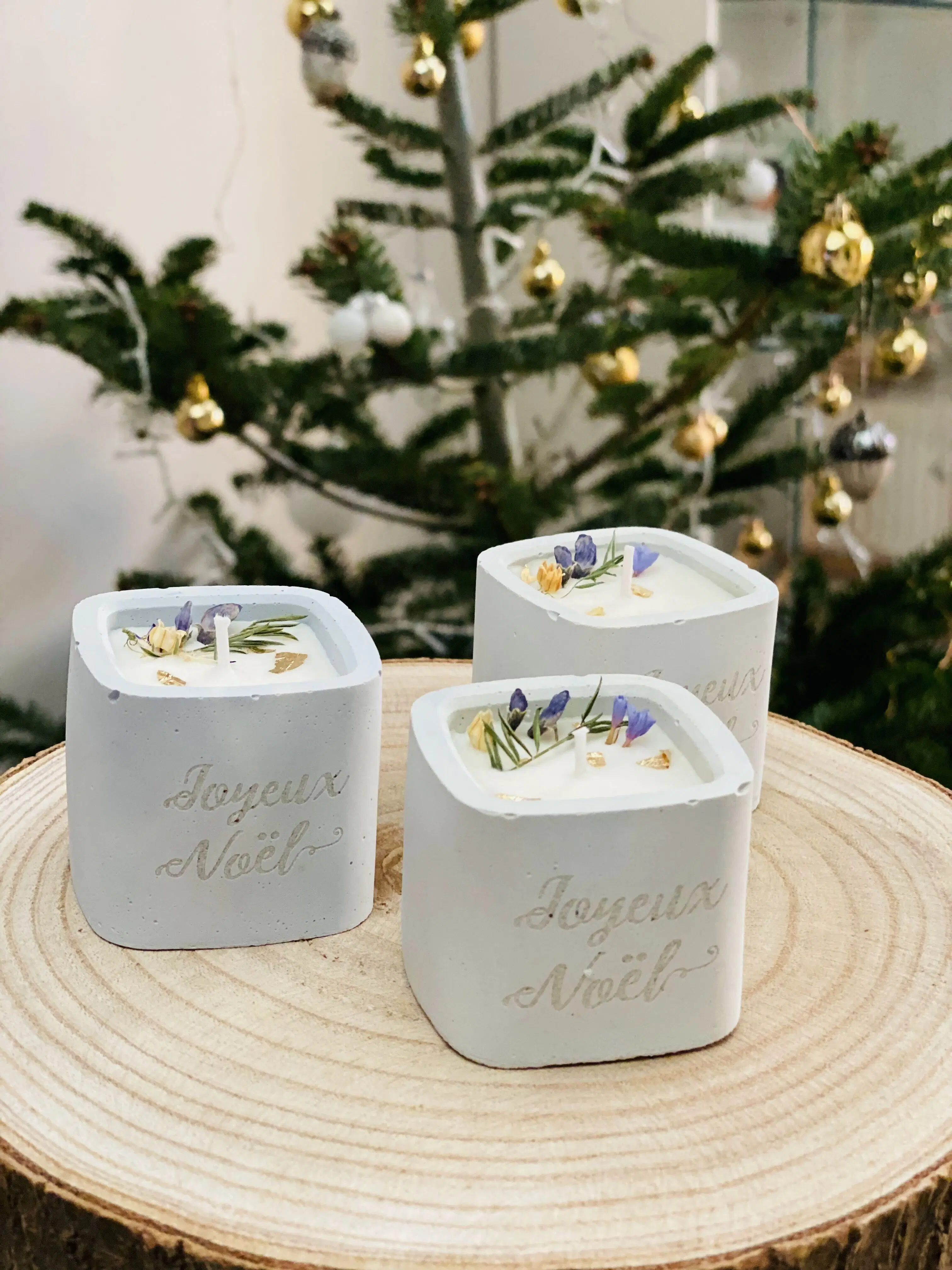 Scented Flower Candle, Merry Christmas, Mother-night light, Gift for Mom, Grandma, Godmother