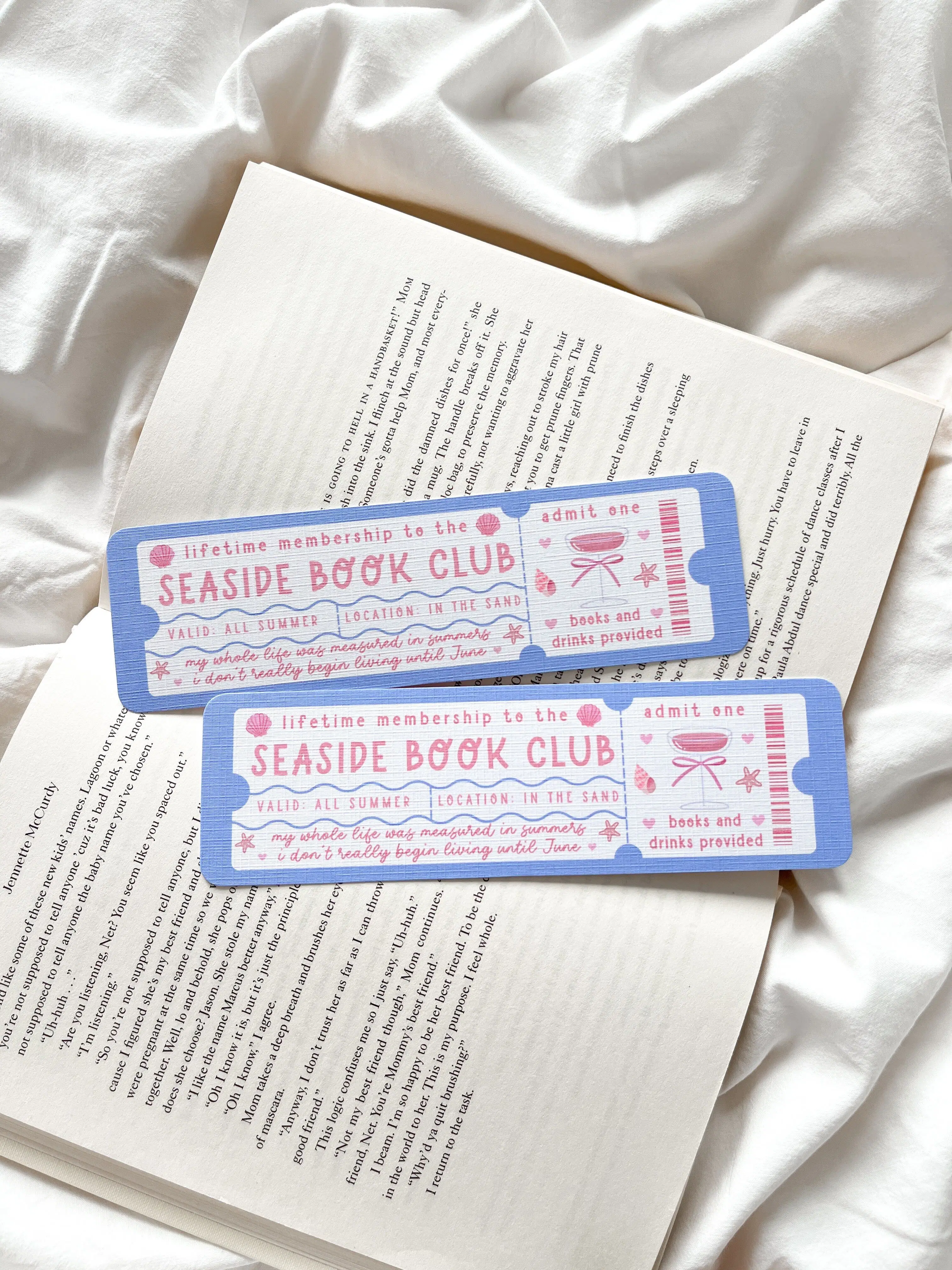 Das Lesezeichen des Seaside Book Club | Sommer-Lesezeichen