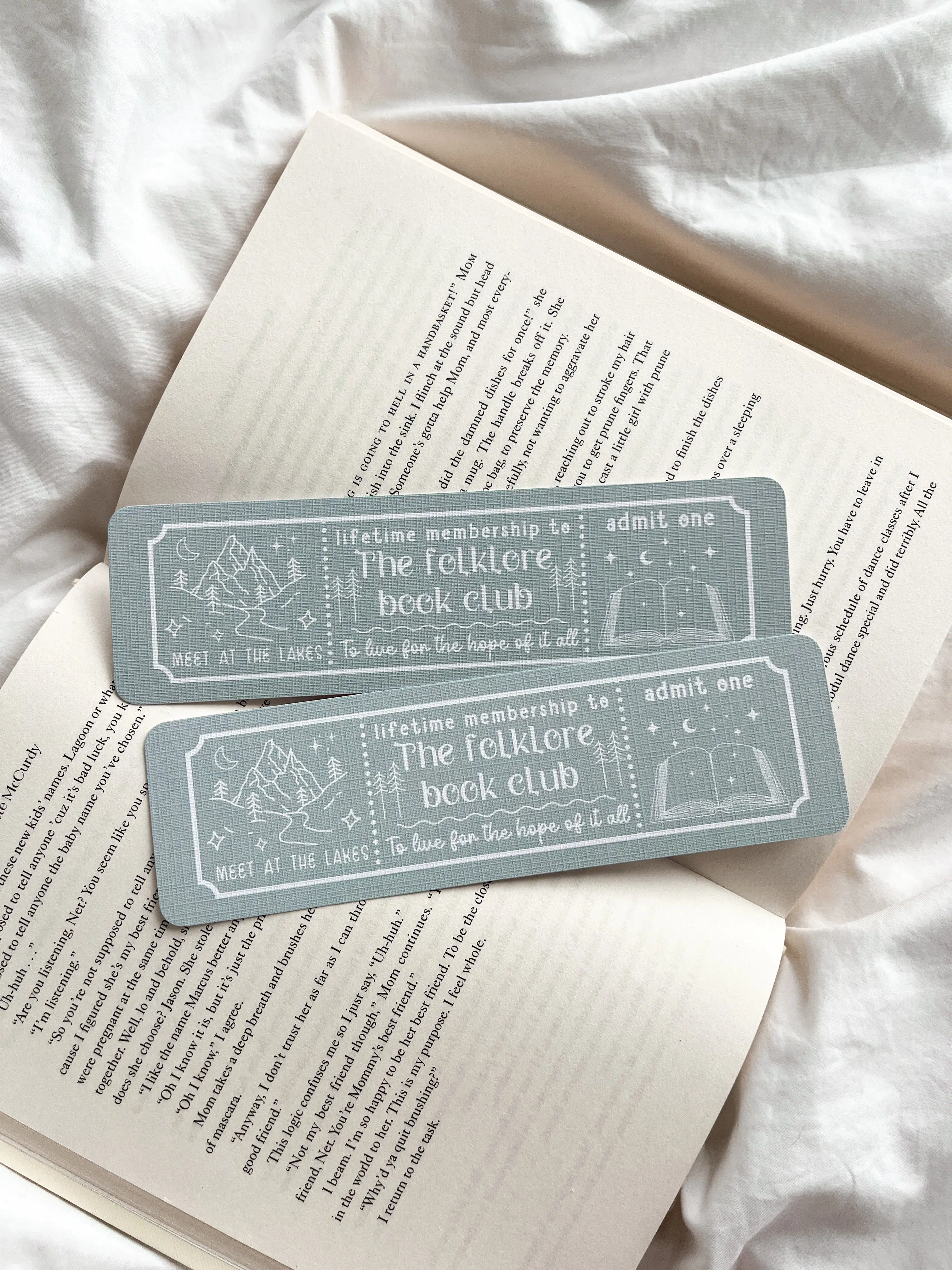 Folklore Book Club Lesezeichen | Tswift Lesezeichen