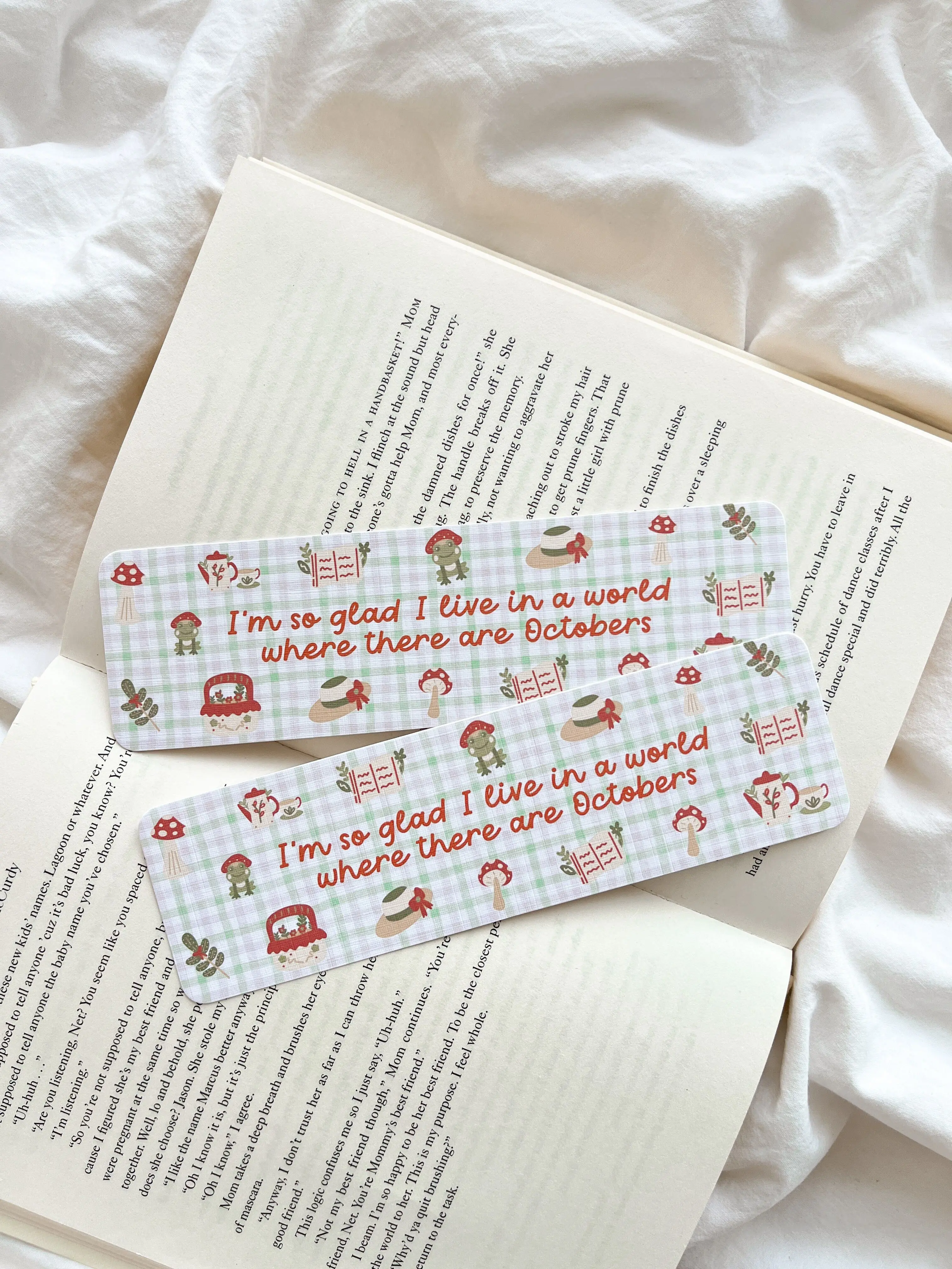 Anne of Green Gables Oktober Zitat Lesezeichen | Gemütliches Herbst Lesezeichen