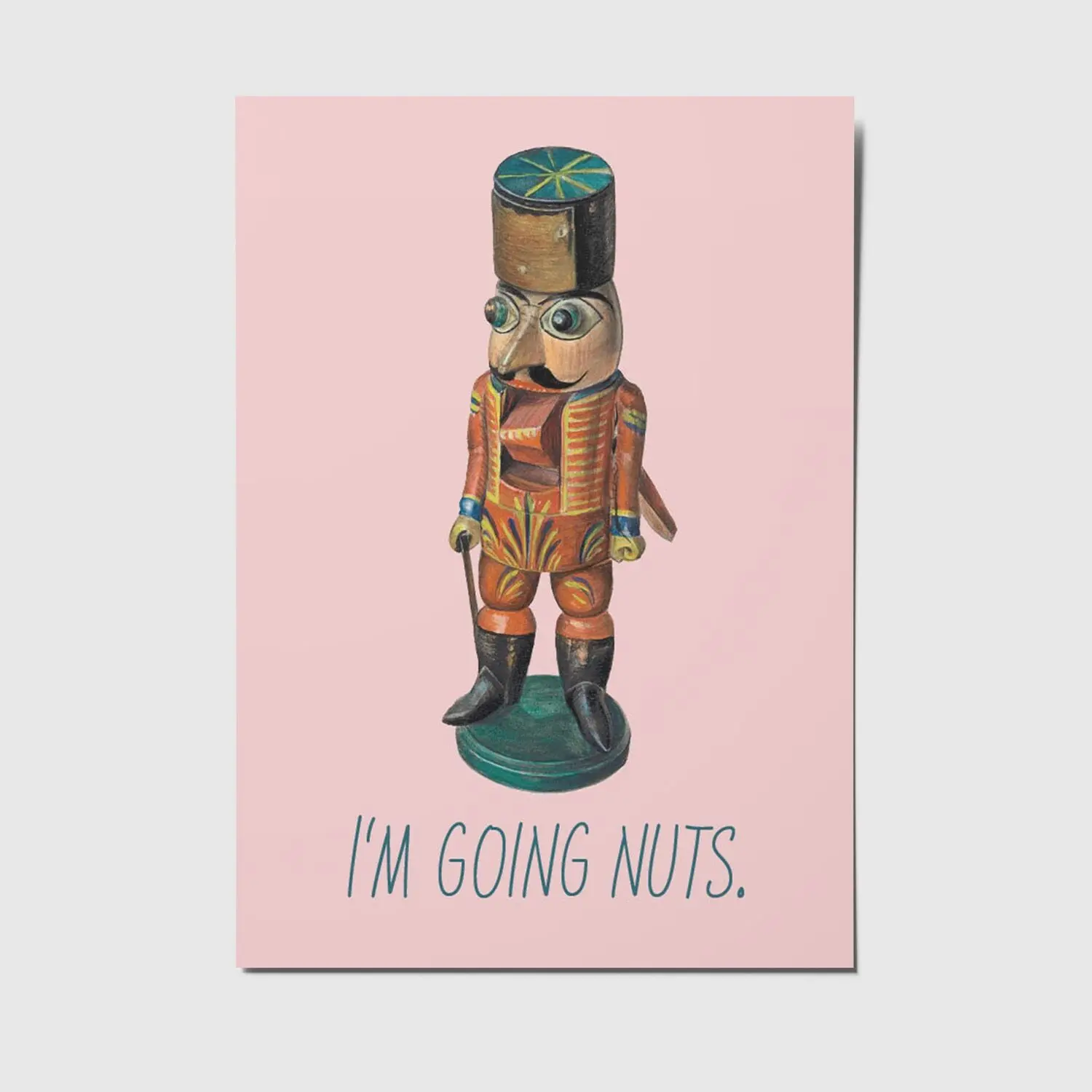 I'm going nuts - A6 postcard