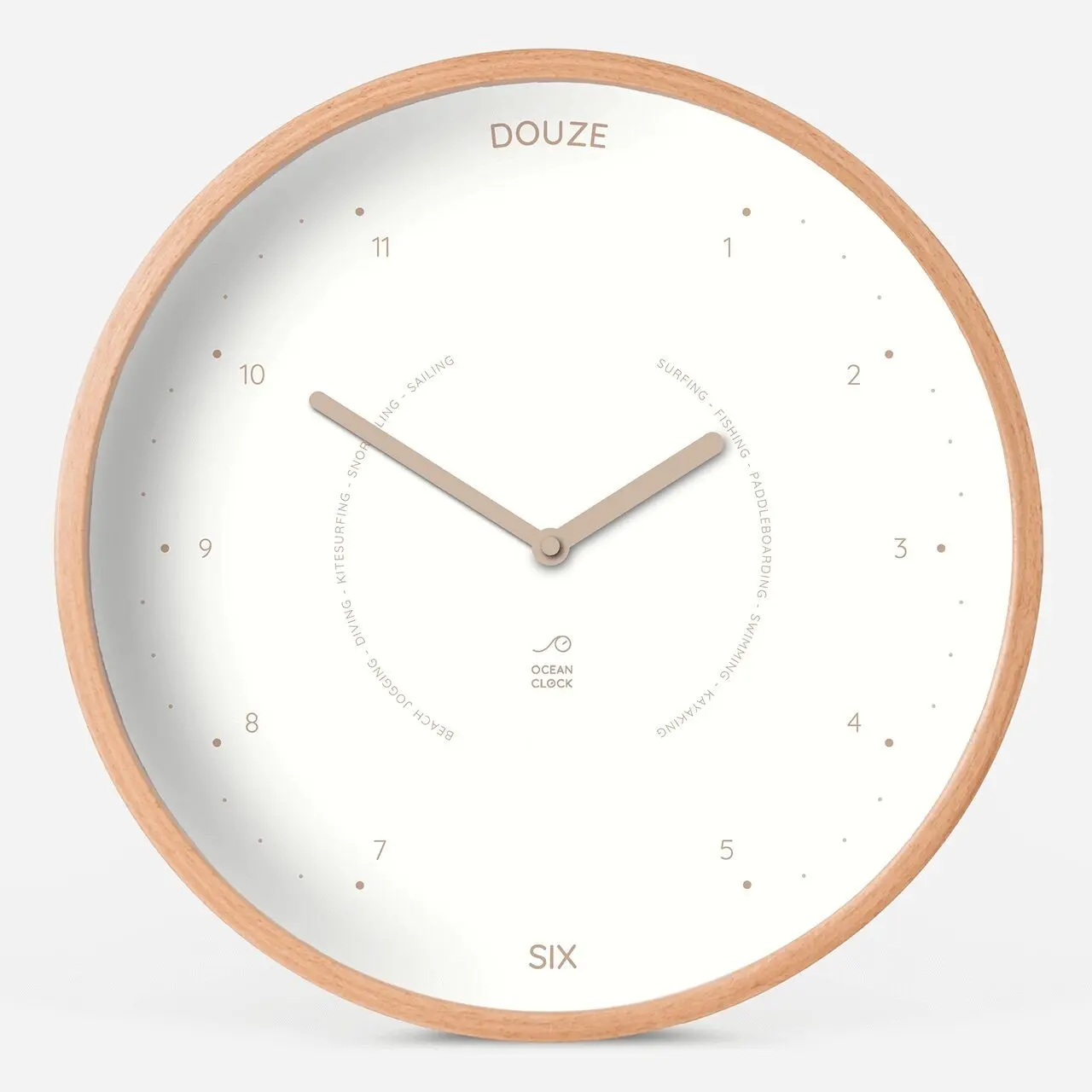 Beige Hour Clock
