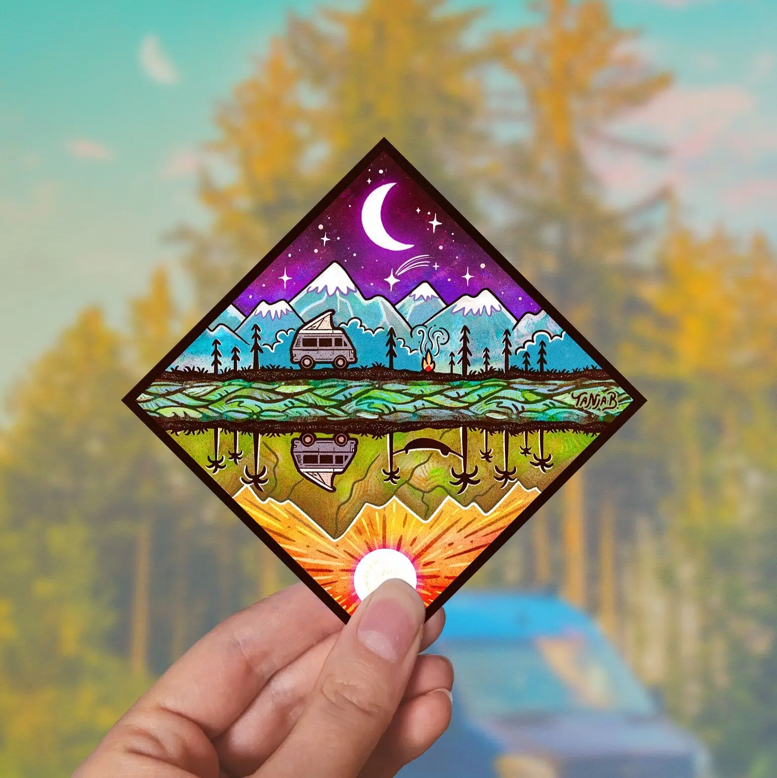 Time and Place - Sticker