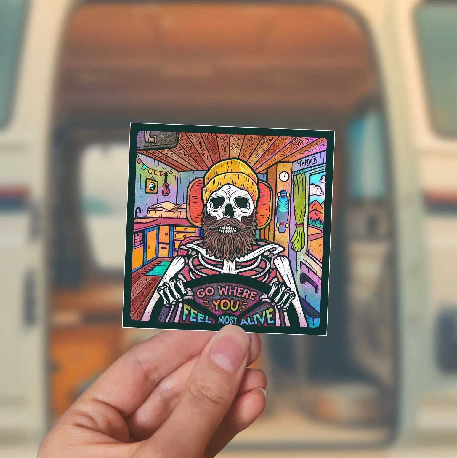 Go where alive - Sticker