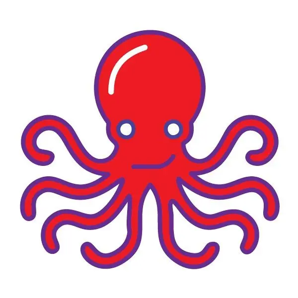CCA148-RED OCTOPUS