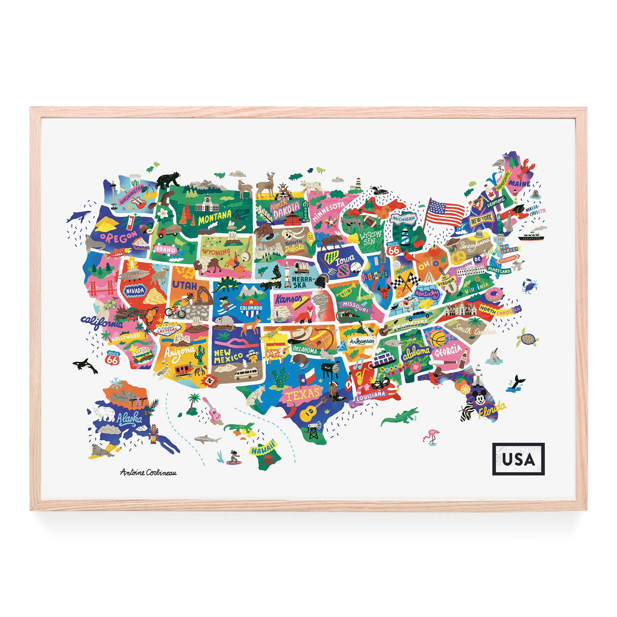 Poster - USA by Antoine Corbineau