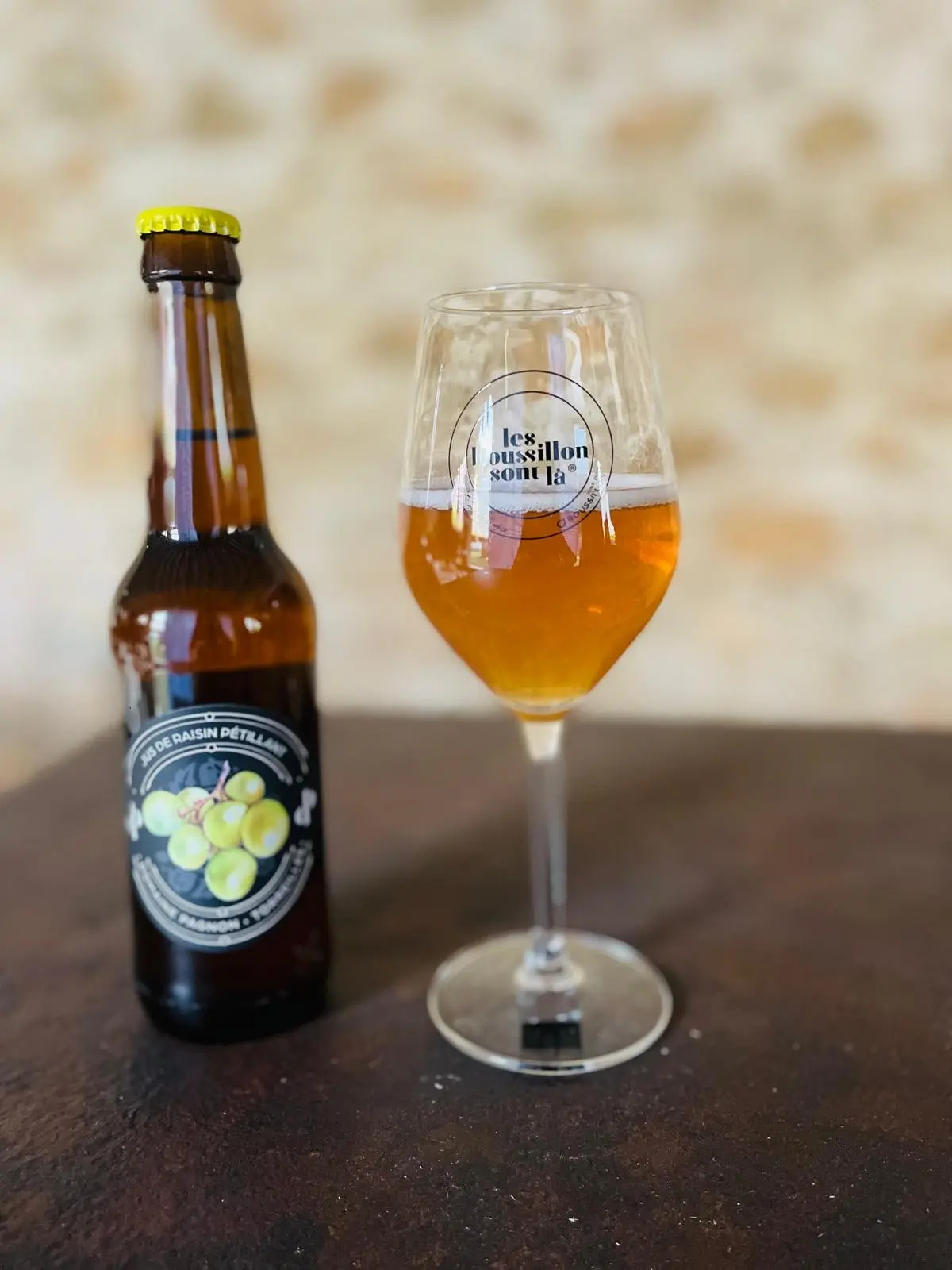 Jus de raisin blanc pétillant - Bio, 33 cl