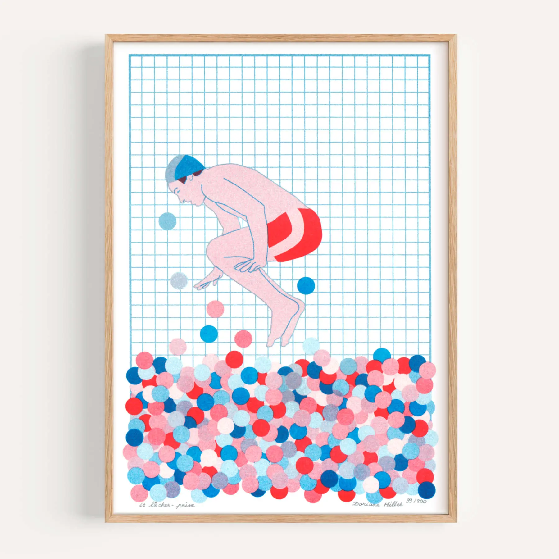 Letting Go | A4 Risograph | Signed Limited Edition