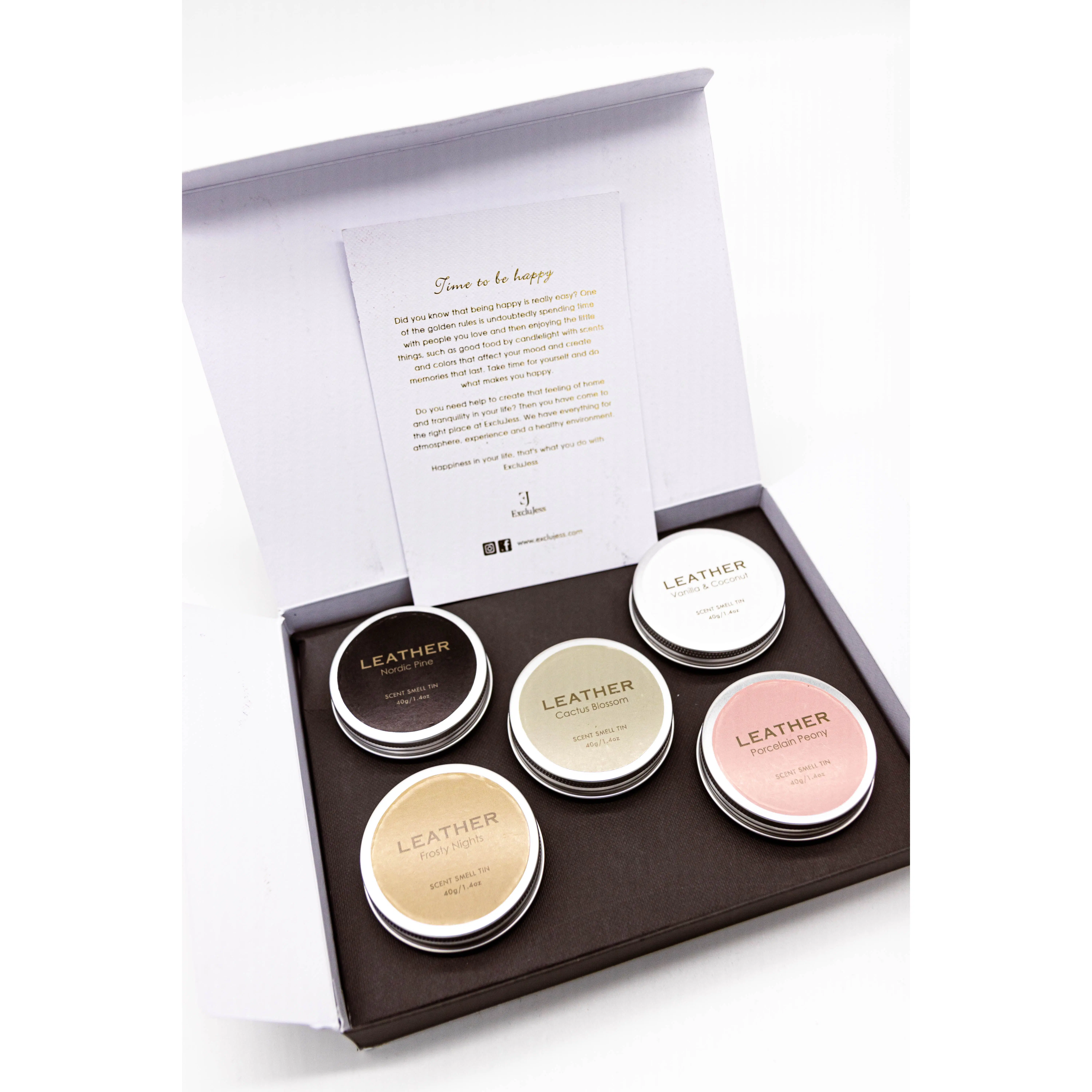 Colección Discovery Box con tacto de cuero - ExcluJess